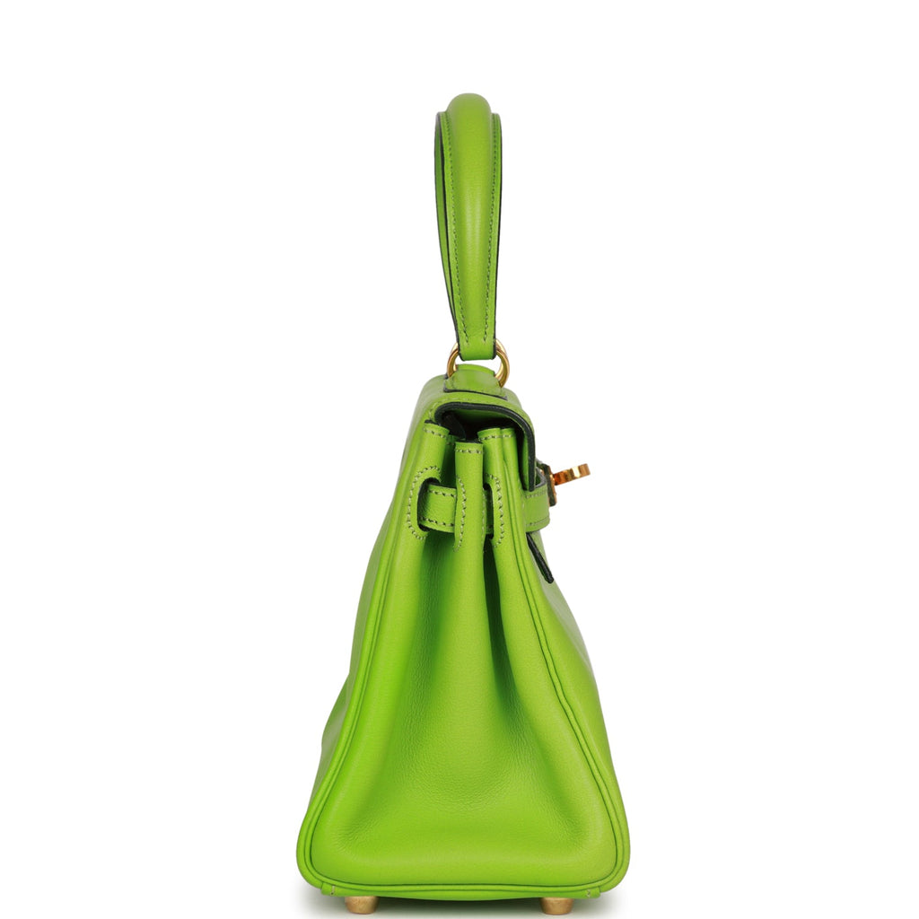 New Hermes Kelly Retourne 20 Vert Cru Gulliver Gold Hardware