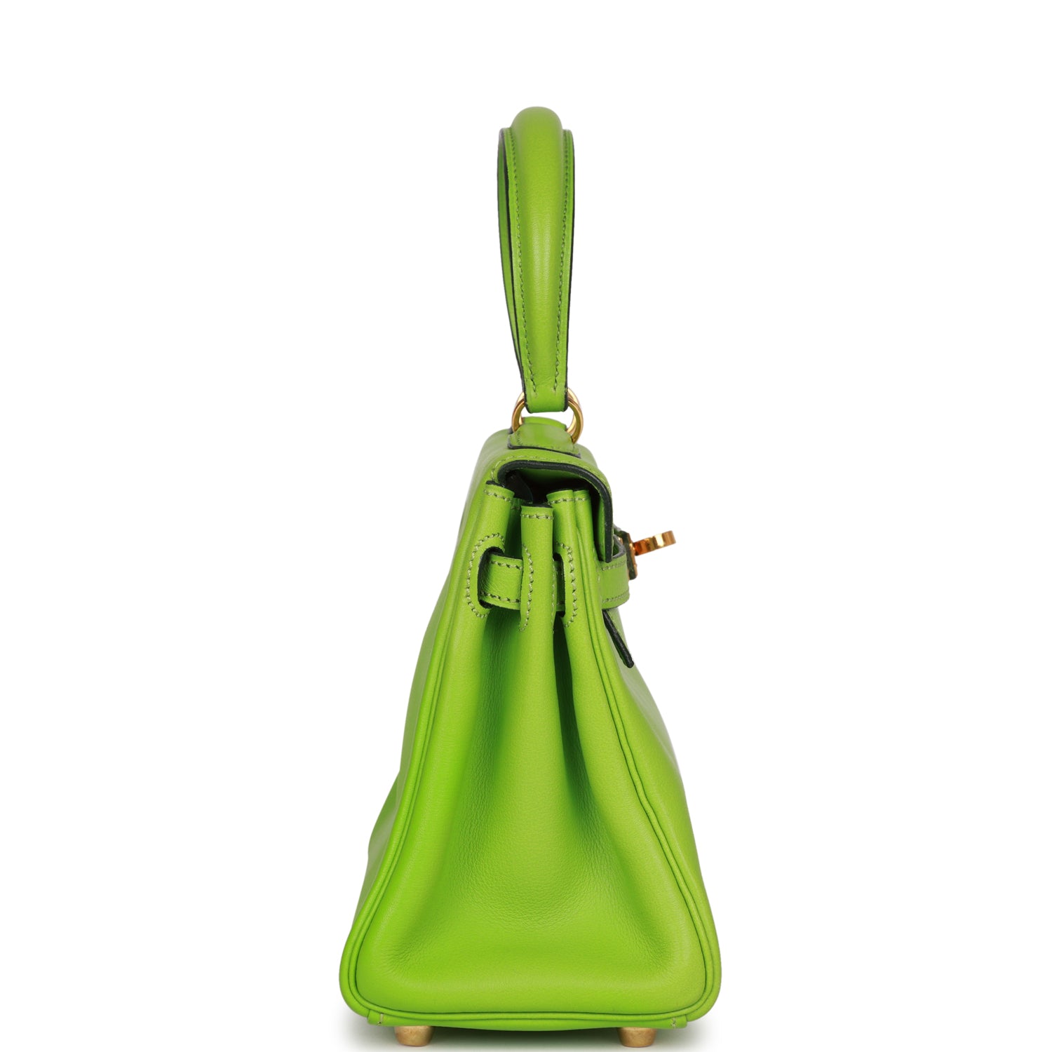 New Hermes Kelly Retourne 20 Vert Cru Gulliver Gold Hardware