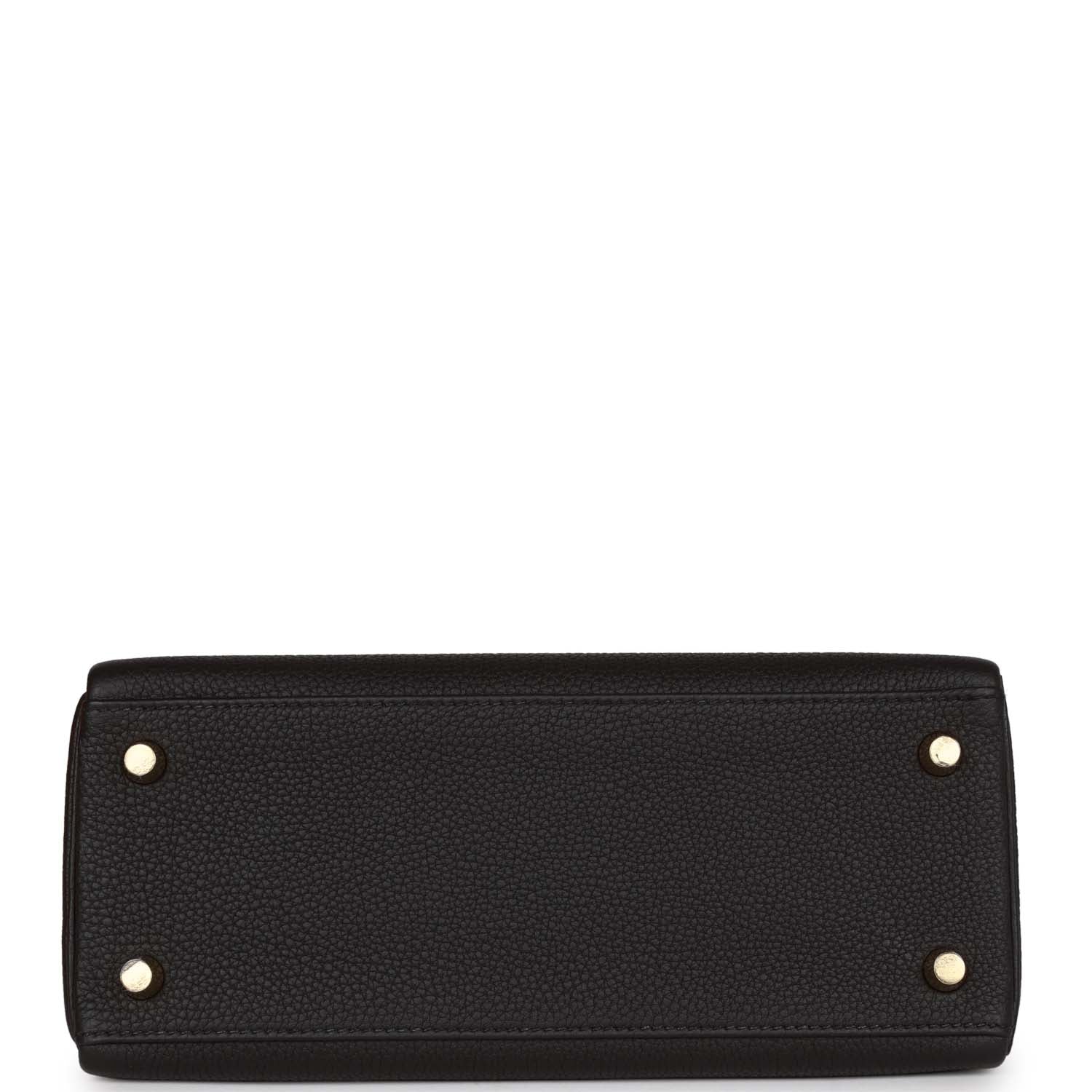 Hermes Kelly Retourne 25 Black Togo Gold Hardware