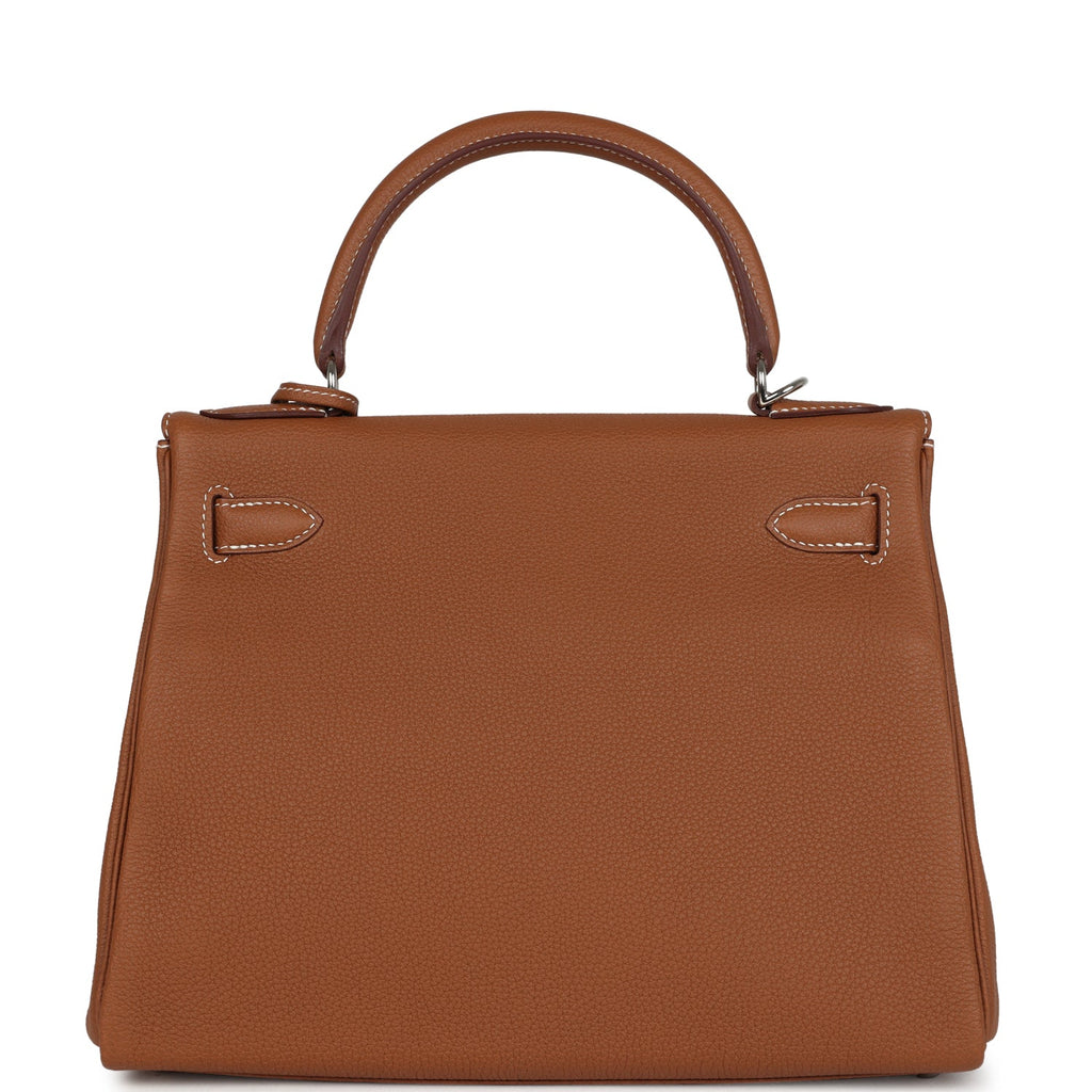 Hermes Kelly Retourne 28 Gold Togo Palladium Hardware