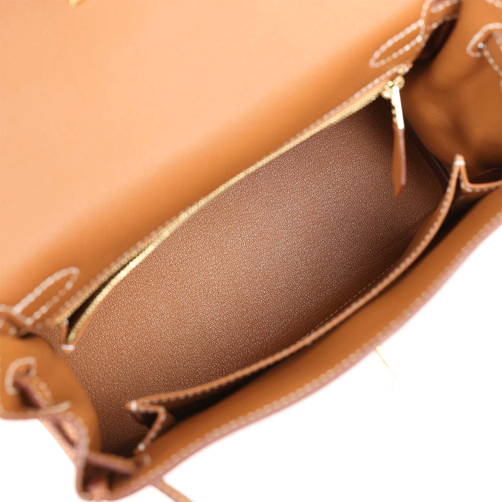 Hermes Kelly Retourne 25 Gold Togo Gold Hardware