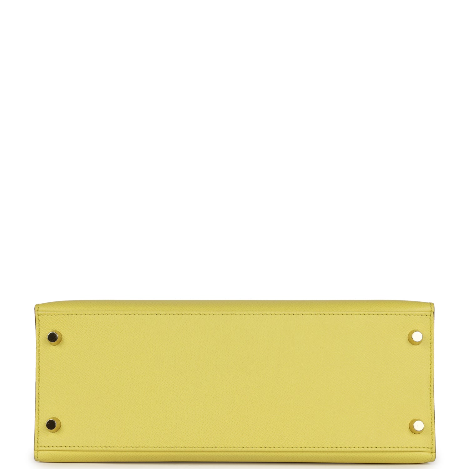 Pre-owned Hermes Kelly Sellier 28 Soufre Epsom Gold Hardware