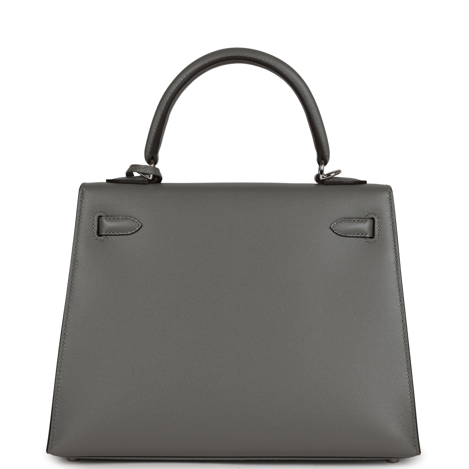 Hermes Kelly Sellier 25 Gris Meyer Madame Palladium Hardware