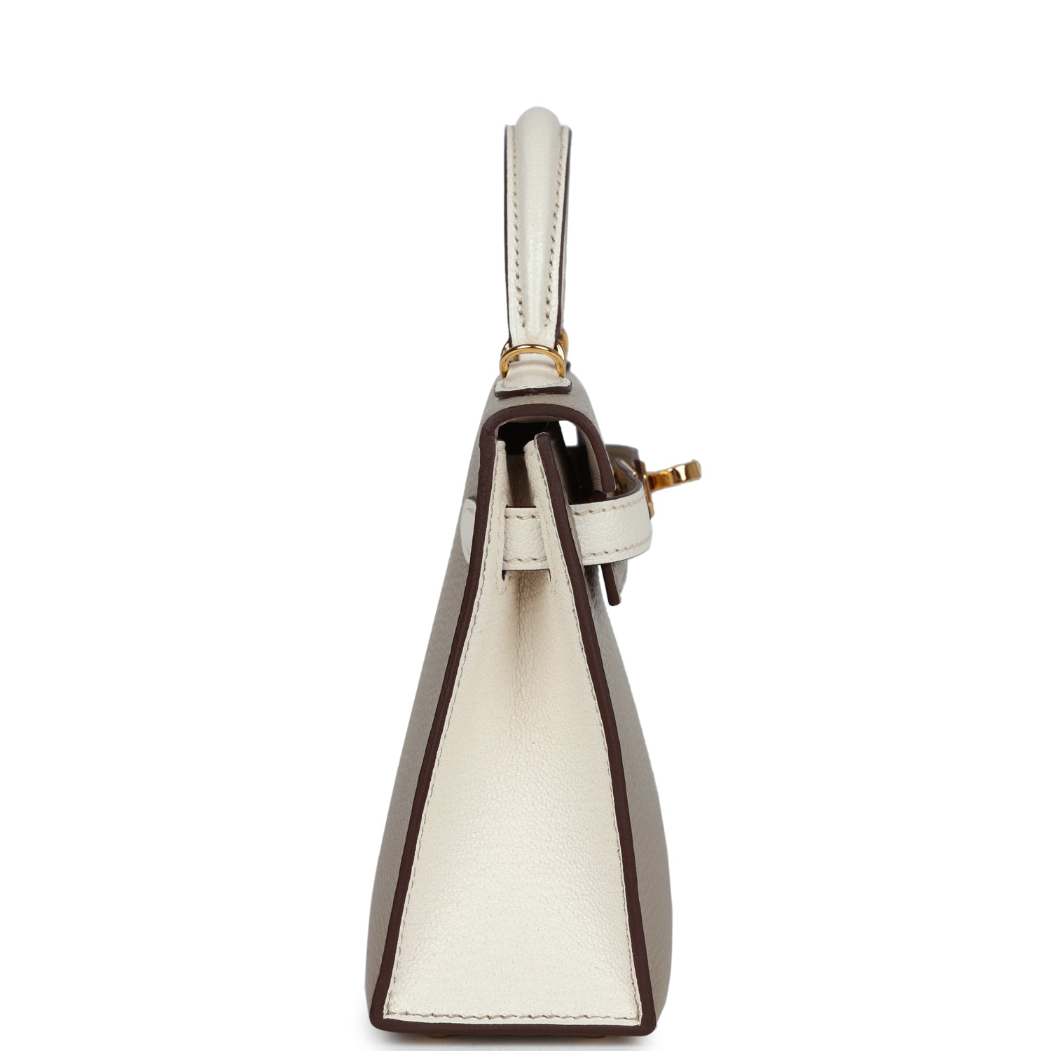 Hermes Special Order (HSS) Kelly Sellier 20 Gris Tourterelle and Nata Chevre Gold Hardware