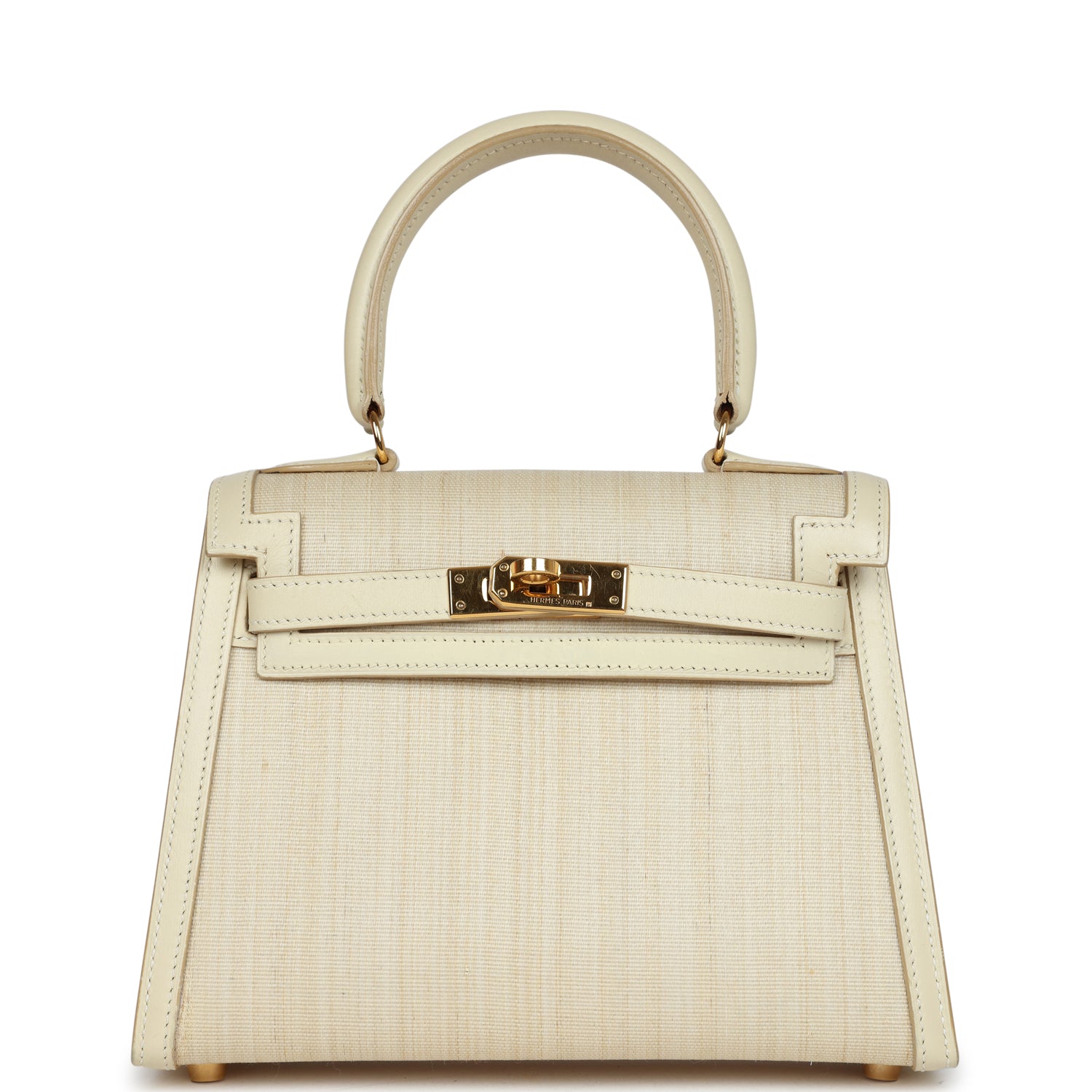 New Hermes Kelly Sellier 20 Parchemin Crinoline and Box Gold Hardware