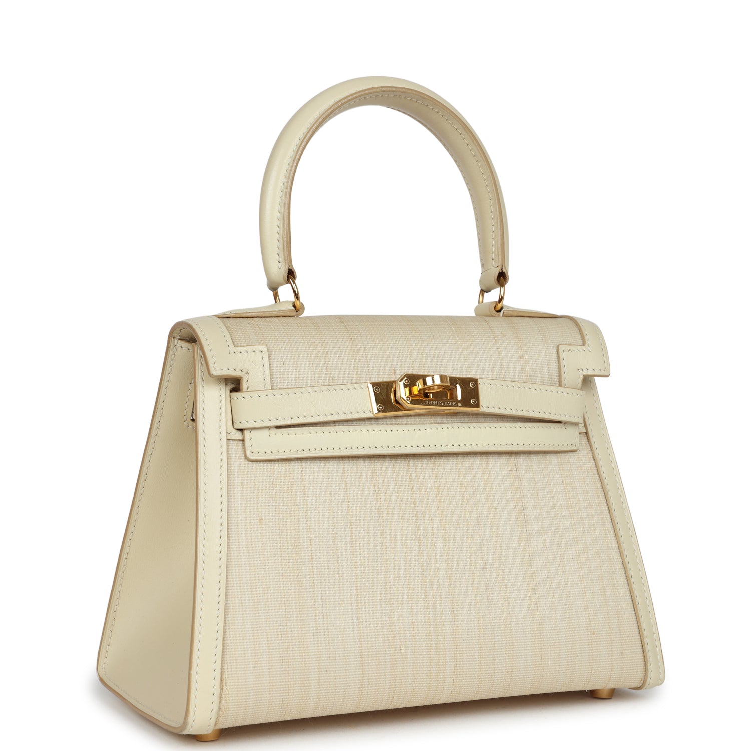 New Hermes Kelly Sellier 20 Parchemin Crinoline and Box Gold Hardware