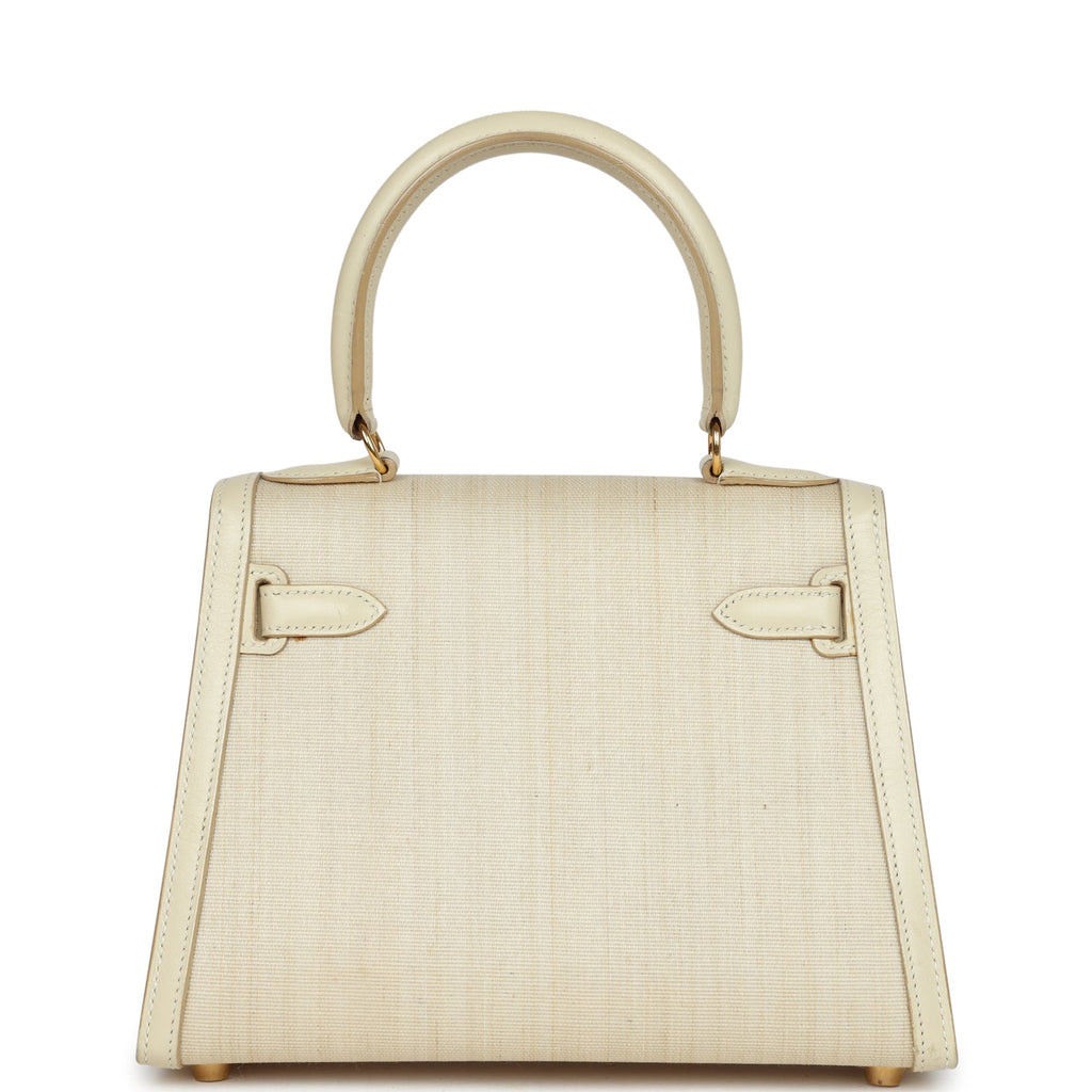 New Hermes Kelly Sellier 20 Parchemin Crinoline and Box Gold Hardware