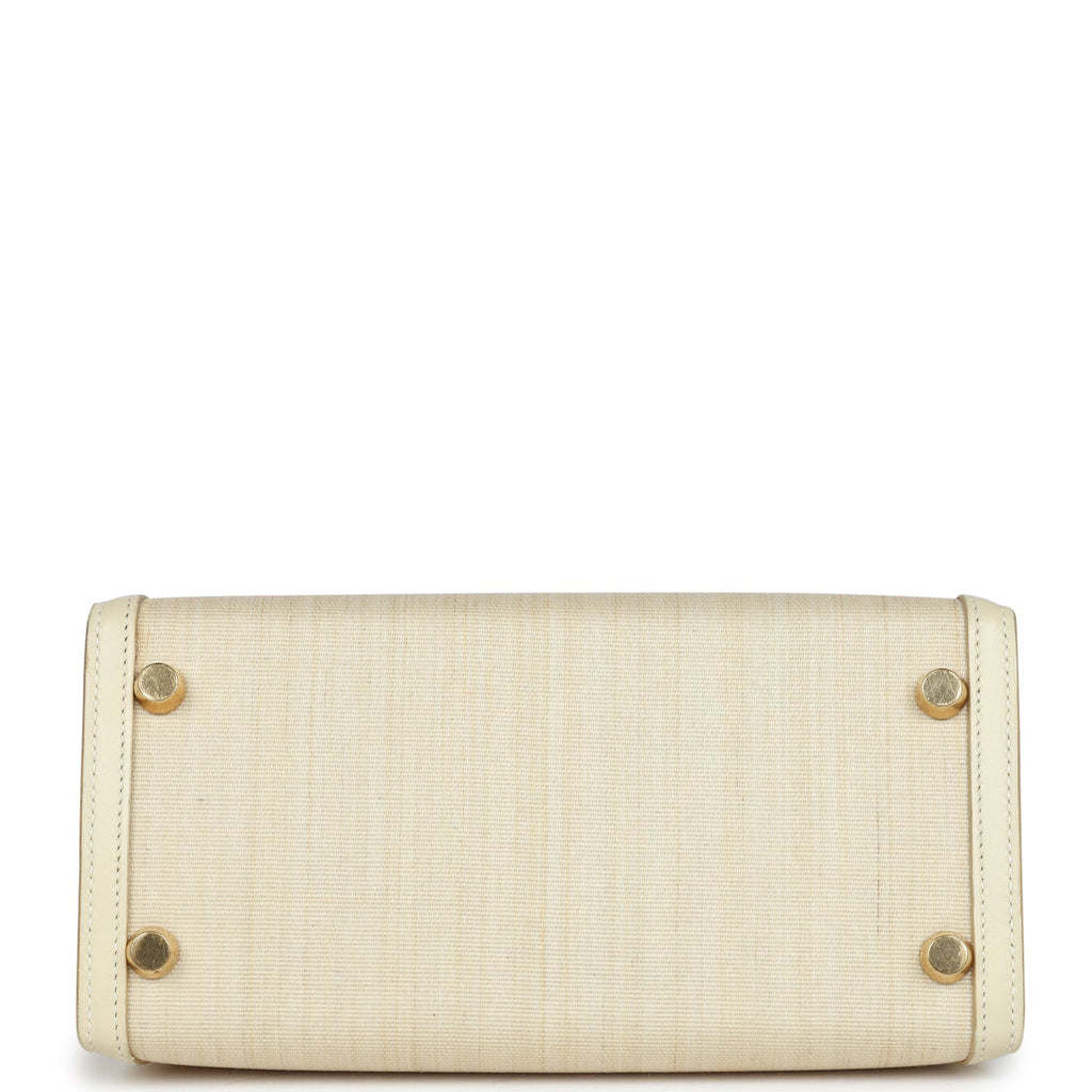 New Hermes Kelly Sellier 20 Parchemin Crinoline and Box Gold Hardware