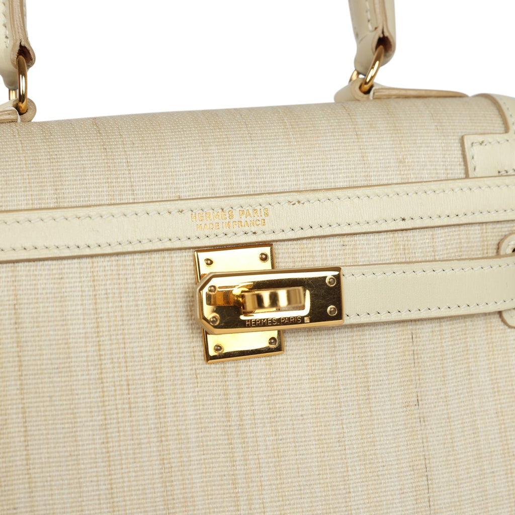 New Hermes Kelly Sellier 20 Parchemin Crinoline and Box Gold Hardware