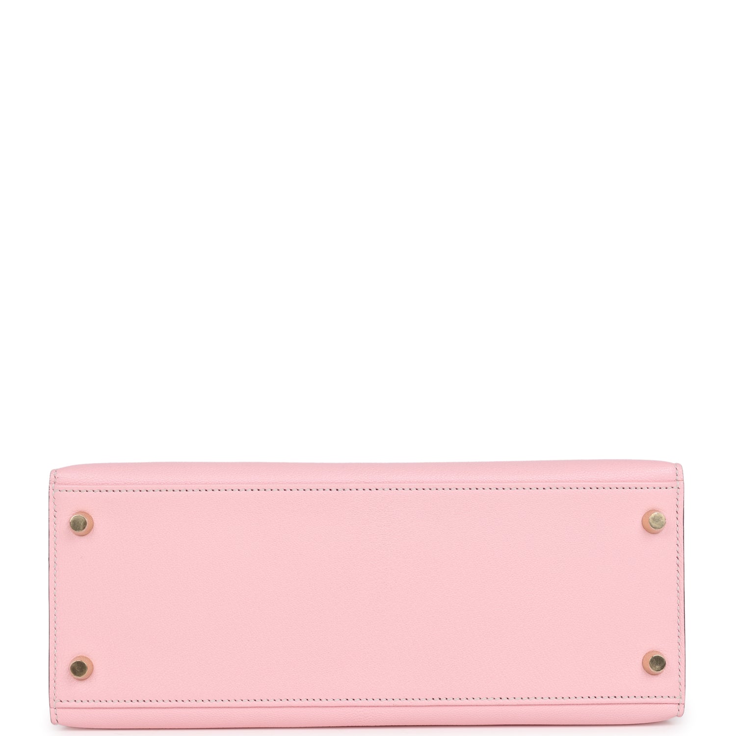 Hermes Special Order (HSS) Kelly Sellier 28 Rose Sakura Verso Chevre Brushed Gold Hardware