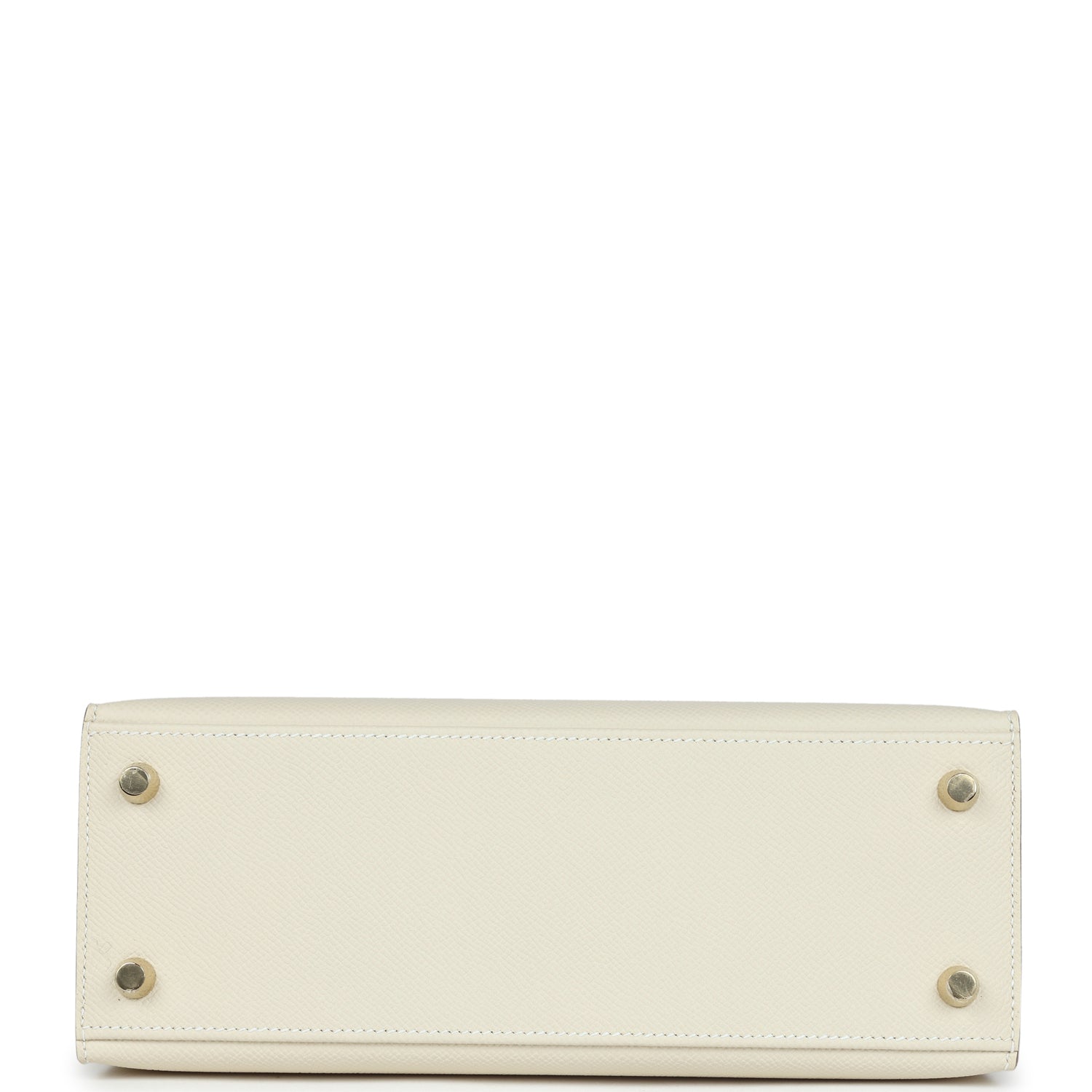 Hermes Kelly Sellier 25 Craie Epsom Gold Hardware