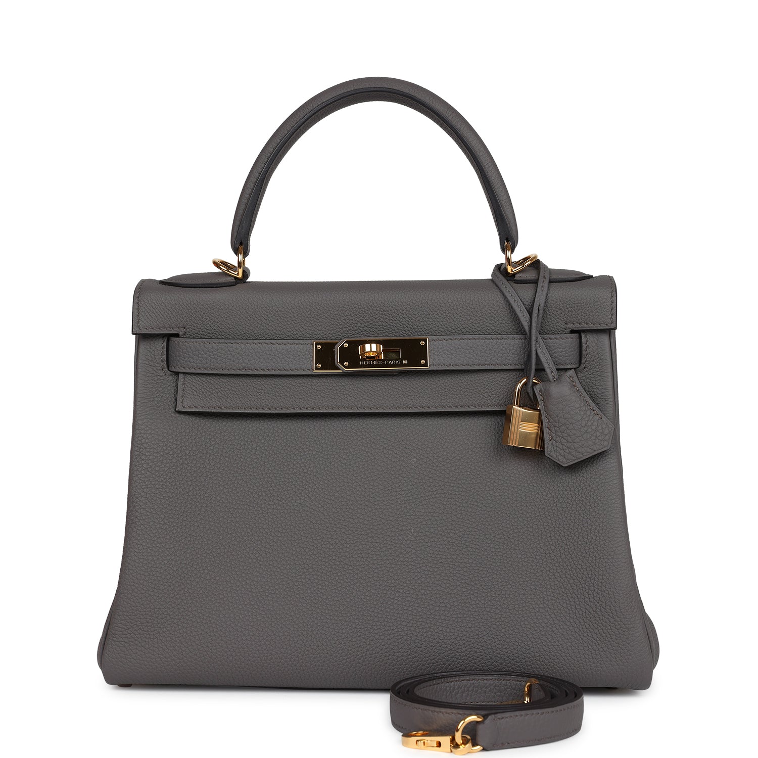 Hermes Kelly Retourne 28 Etain Togo Gold Hardware