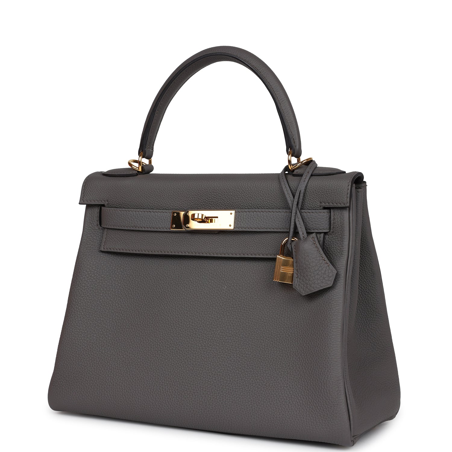 Hermes Kelly Retourne 28 Etain Togo Gold Hardware