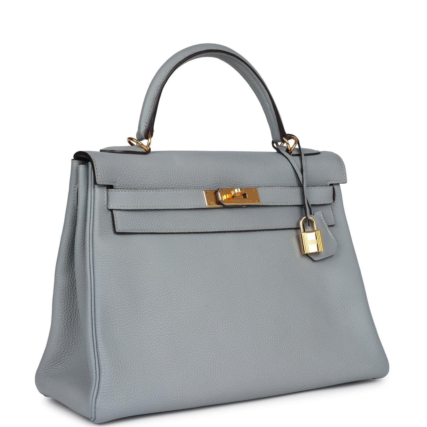 New Hermes Kelly Retourne 32 Bleu Glacier Togo Gold Hardware