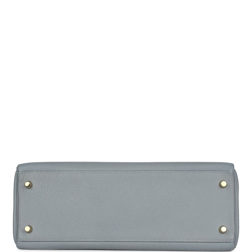 New Hermes Kelly Retourne 32 Bleu Glacier Togo Gold Hardware