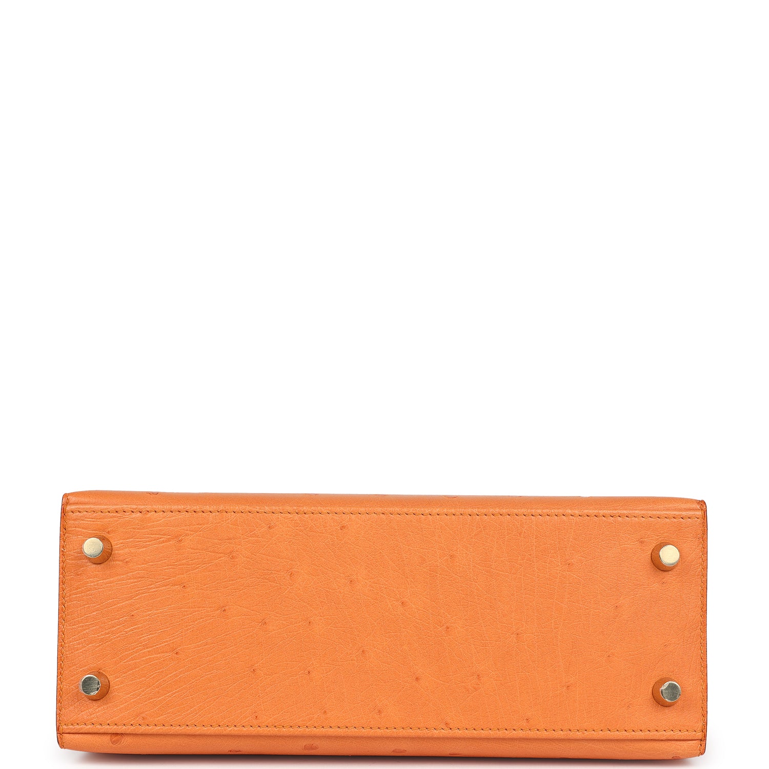 Hermes Kelly Sellier 25 Abricot Ostrich Gold Hardware