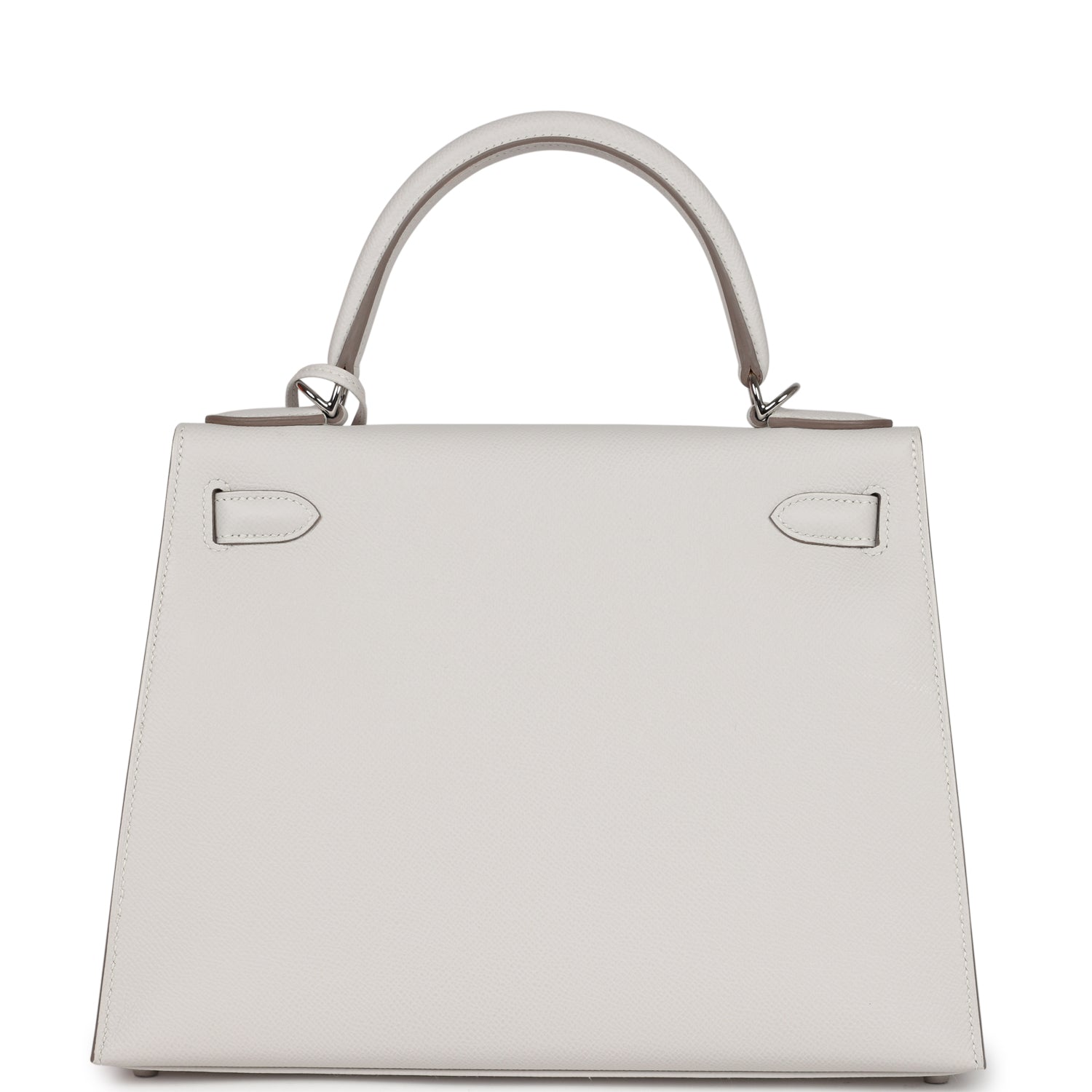 Hermes Kelly Sellier 28 Gris Pale Epsom Palladium Hardware