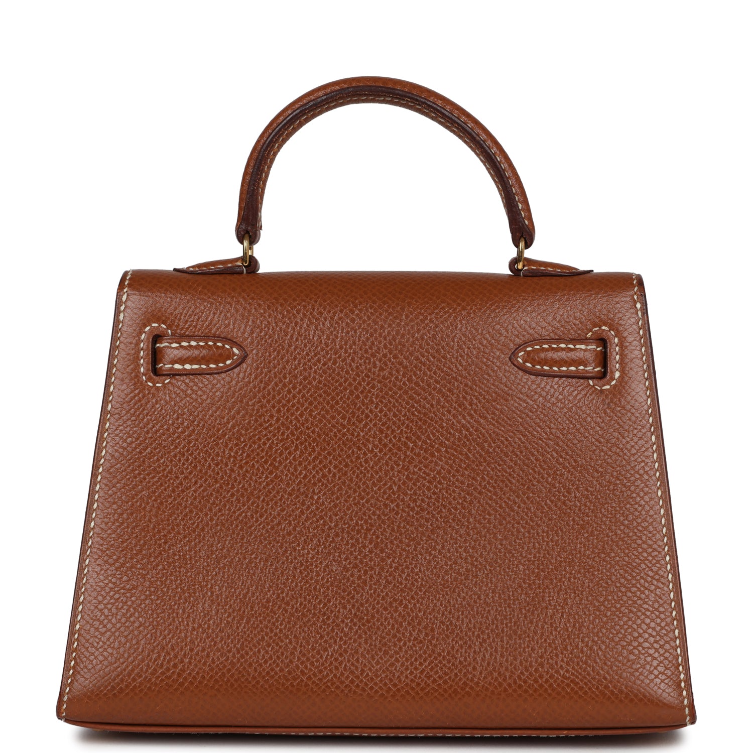 New Hermes Micro Kelly Sellier 15 Gold Courchevel Gold Hardware