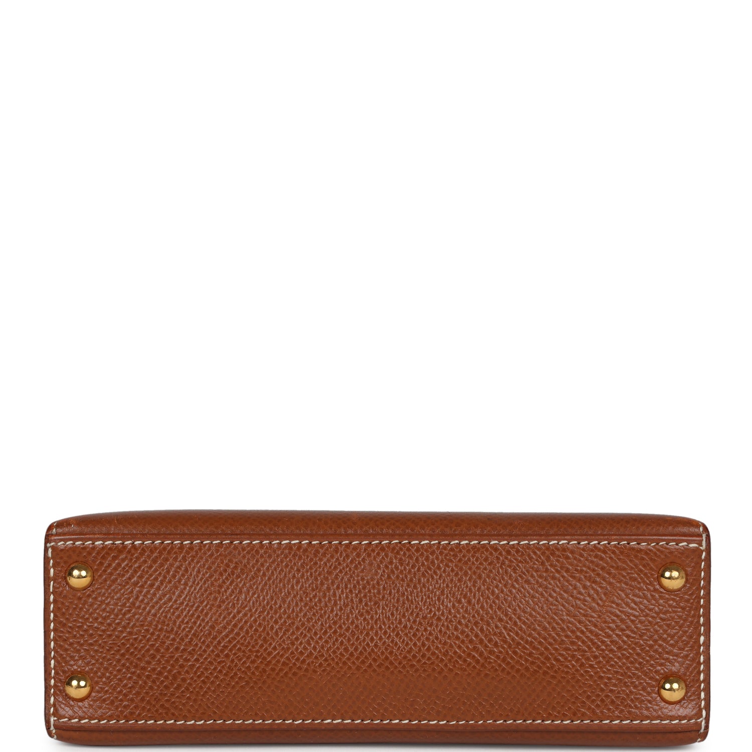New Hermes Micro Kelly Sellier 15 Gold Courchevel Gold Hardware