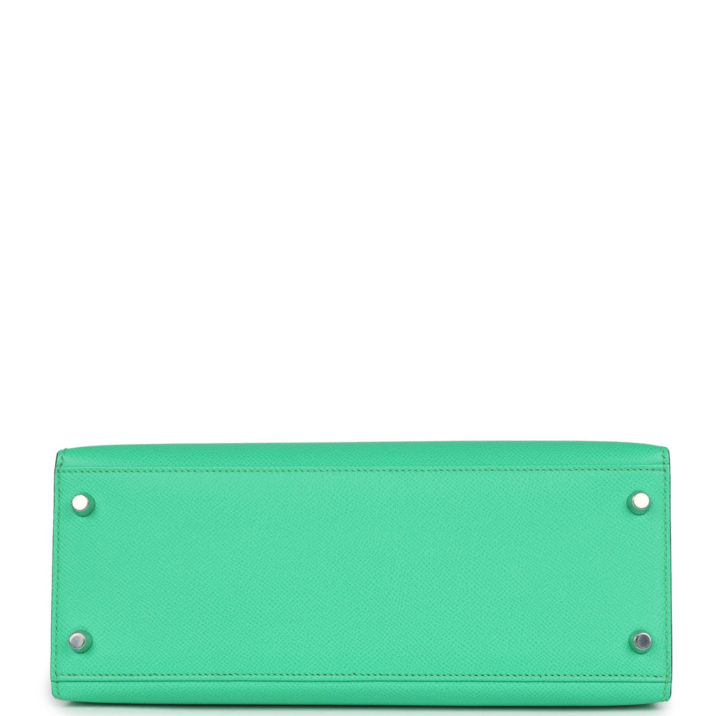 Hermes Kelly Sellier 28 Vert Comics Epsom Palladium Hardware