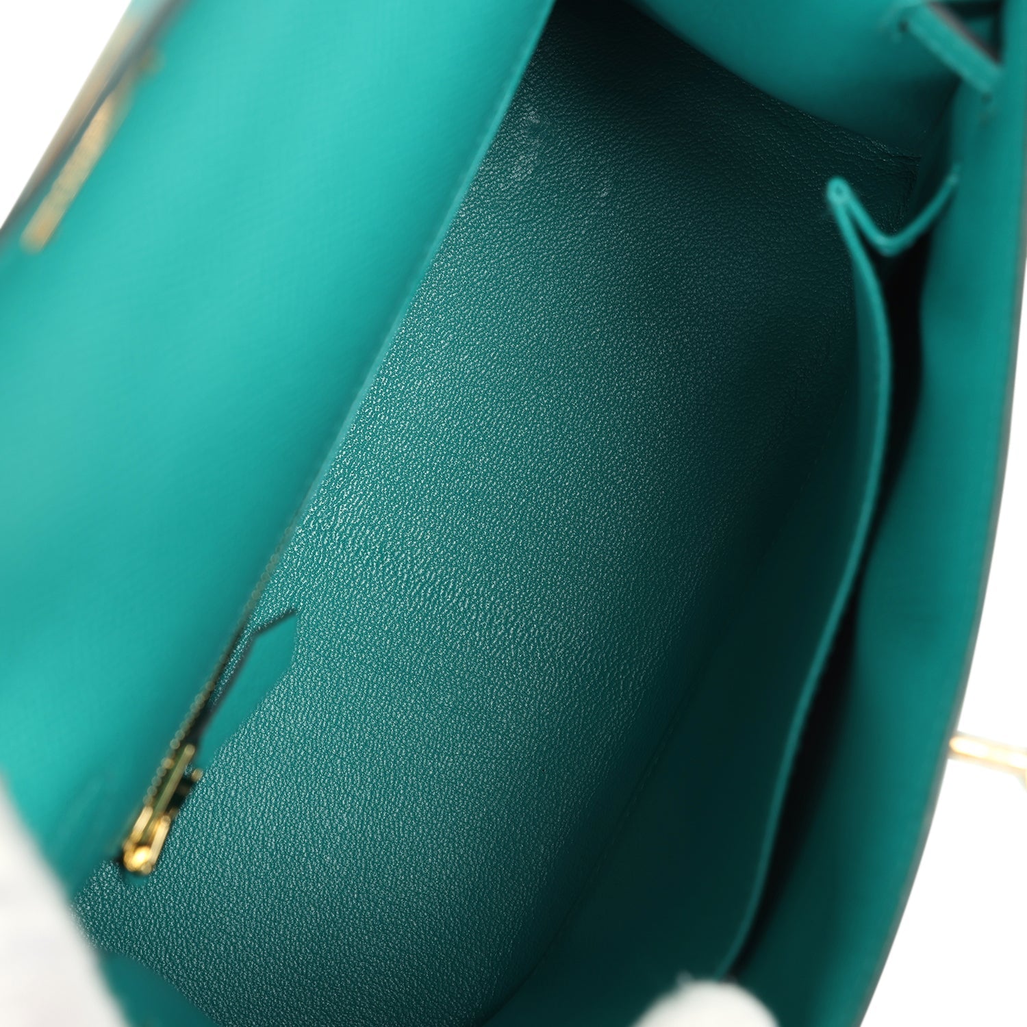 New Hermes Kelly Sellier 25 Vert Verone Epsom Gold Hardware
