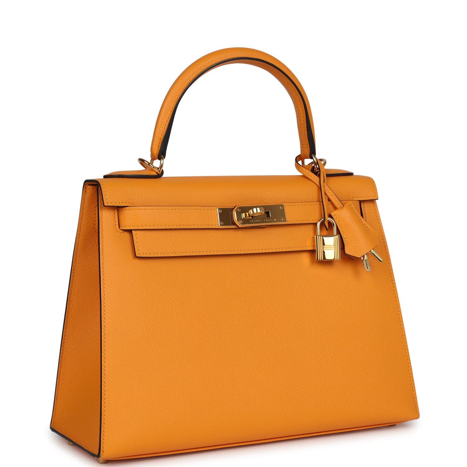 New Hermes Special Order (HSS) Kelly Sellier 28 Jaune D'Or Epsom Gold Hardware