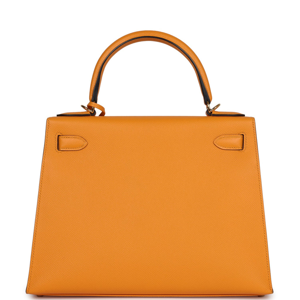 New Hermes Special Order (HSS) Kelly Sellier 28 Jaune D'Or Epsom Gold Hardware