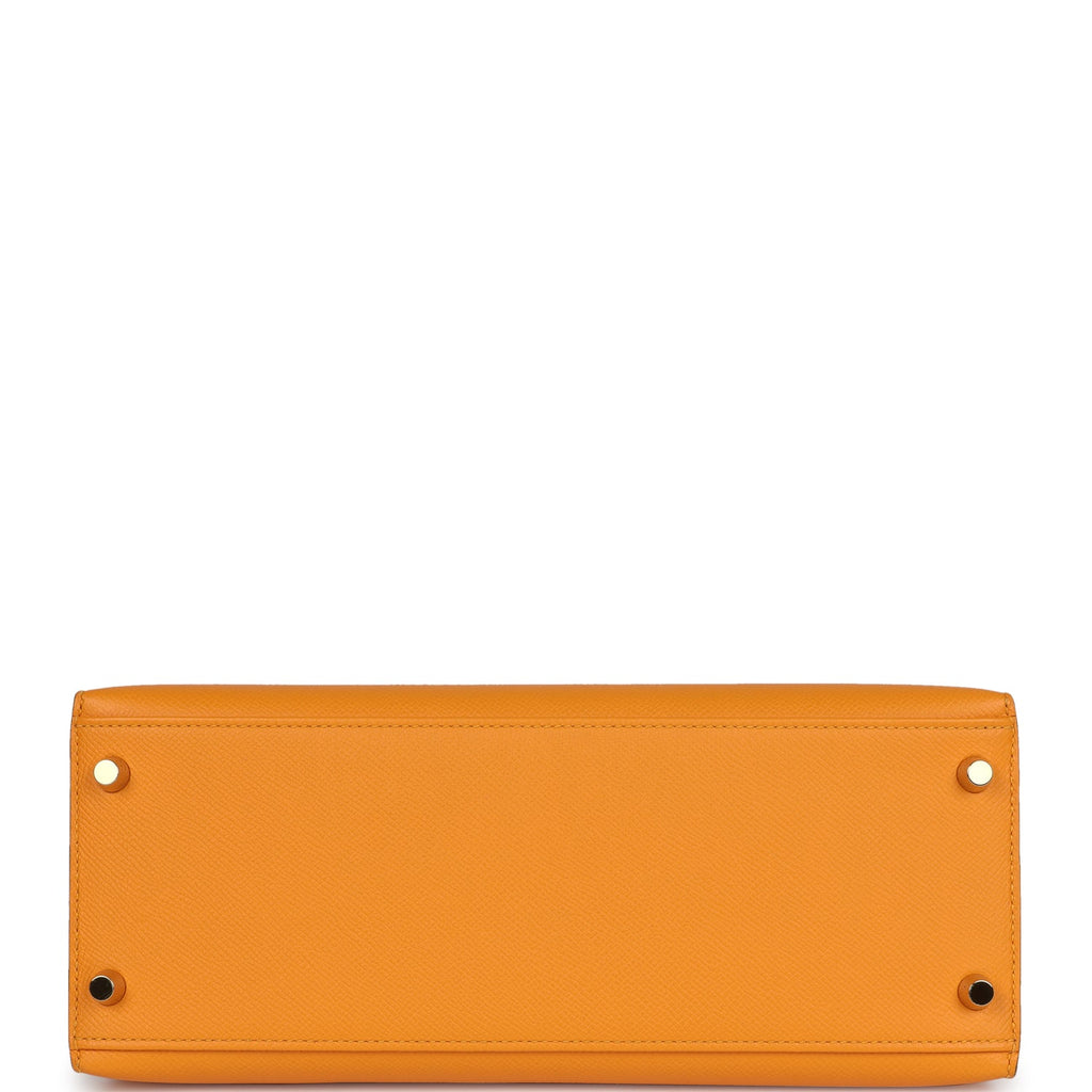 New Hermes Special Order (HSS) Kelly Sellier 28 Jaune D'Or Epsom Gold Hardware