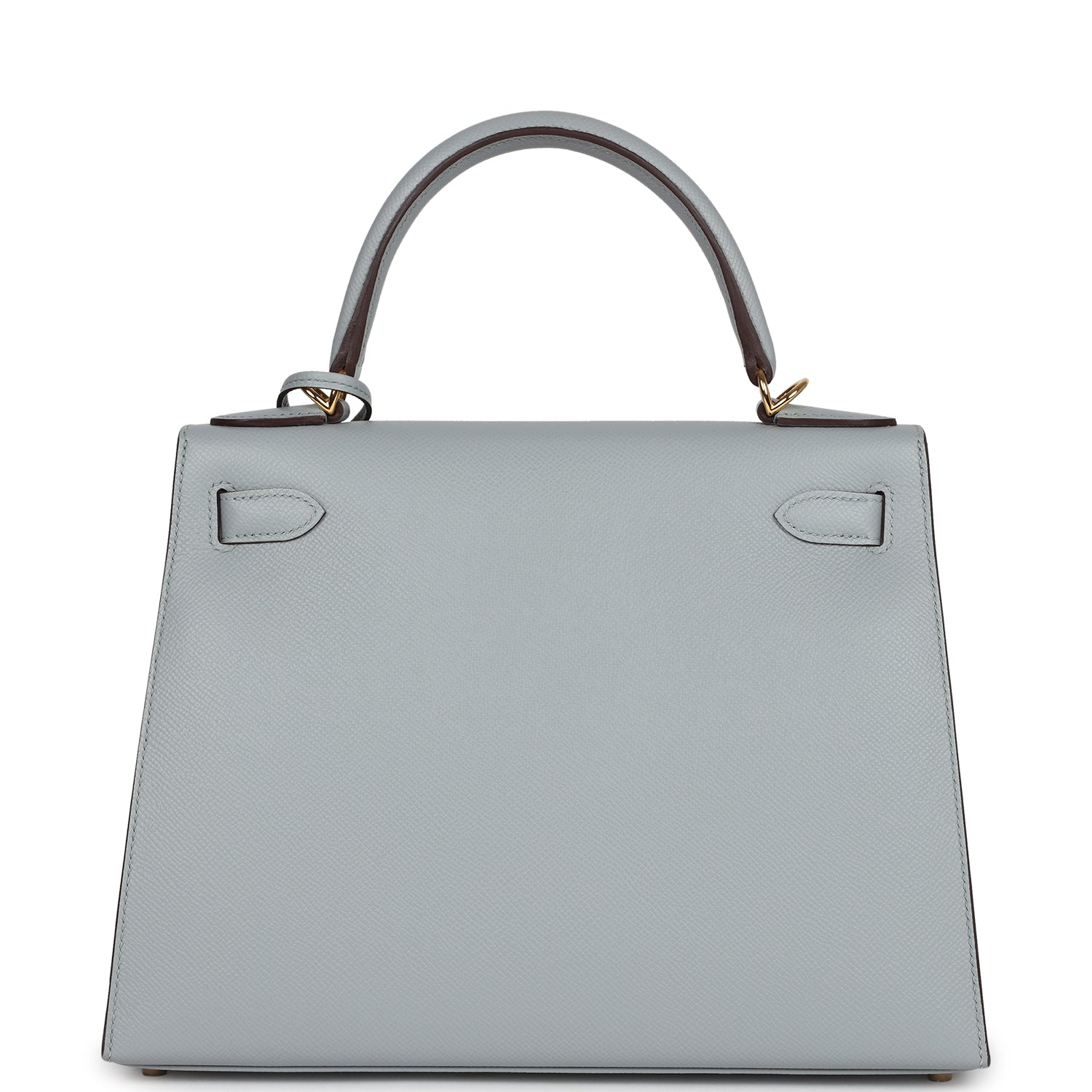 Hermes Special Order (HSS) Kelly Sellier 28 Bleu Glacier Verso Epsom Gold Hardware