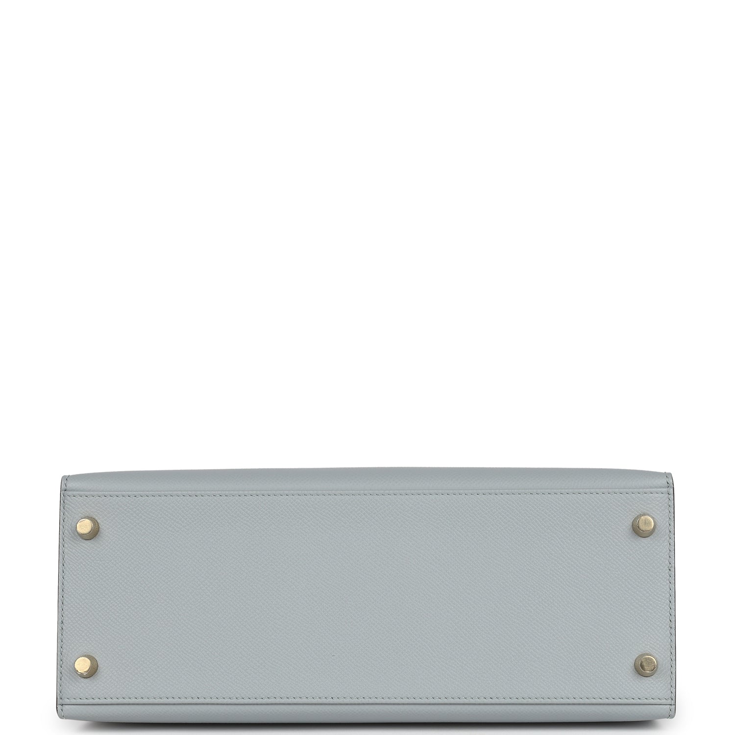 Hermes Special Order (HSS) Kelly Sellier 28 Bleu Glacier Verso Epsom Gold Hardware