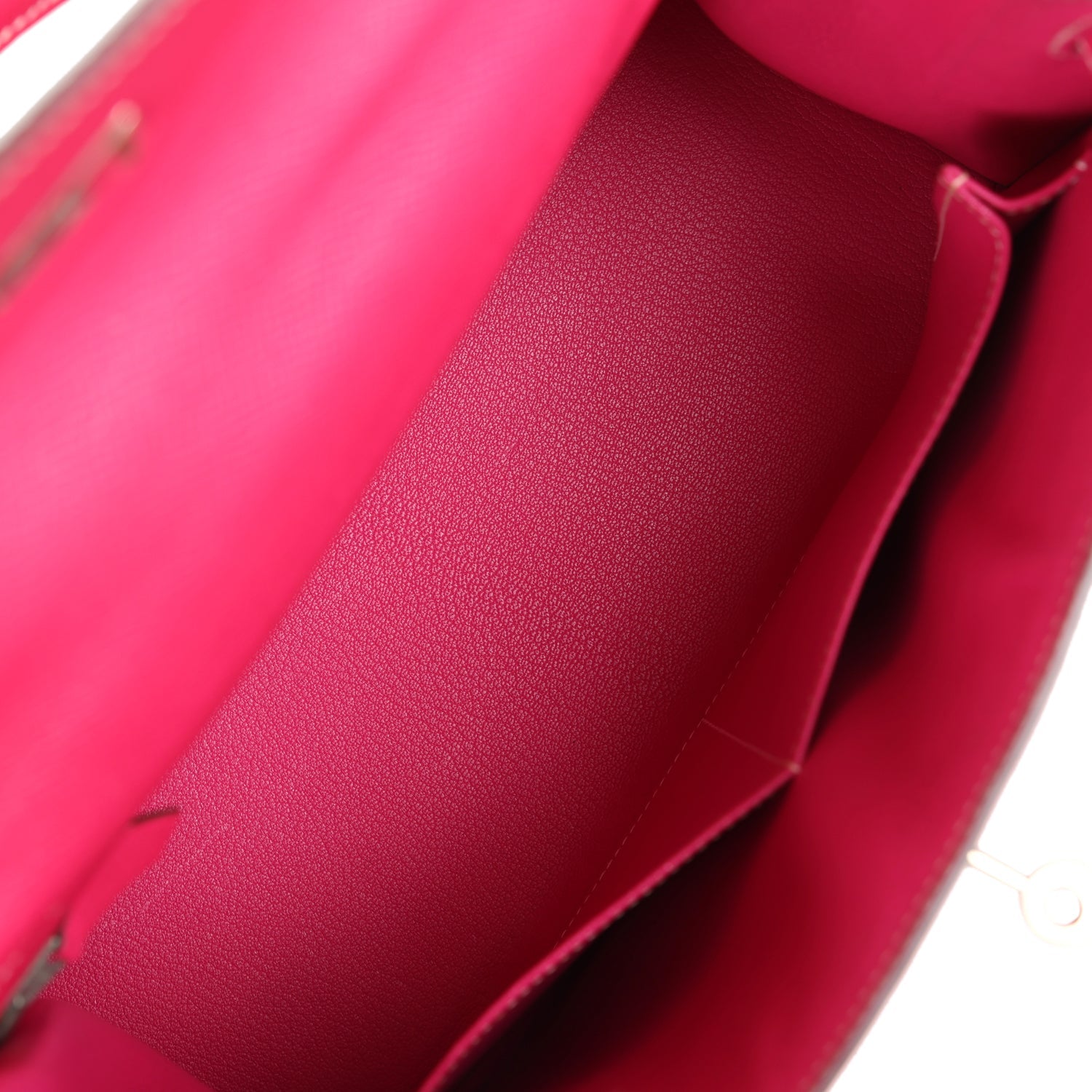 New Hermes Kelly Sellier 28 Rose Tyrien Epsom Palladium Hardware