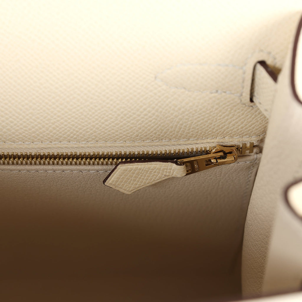 Hermes Kelly Sellier 28 Nata Epsom Gold Hardware