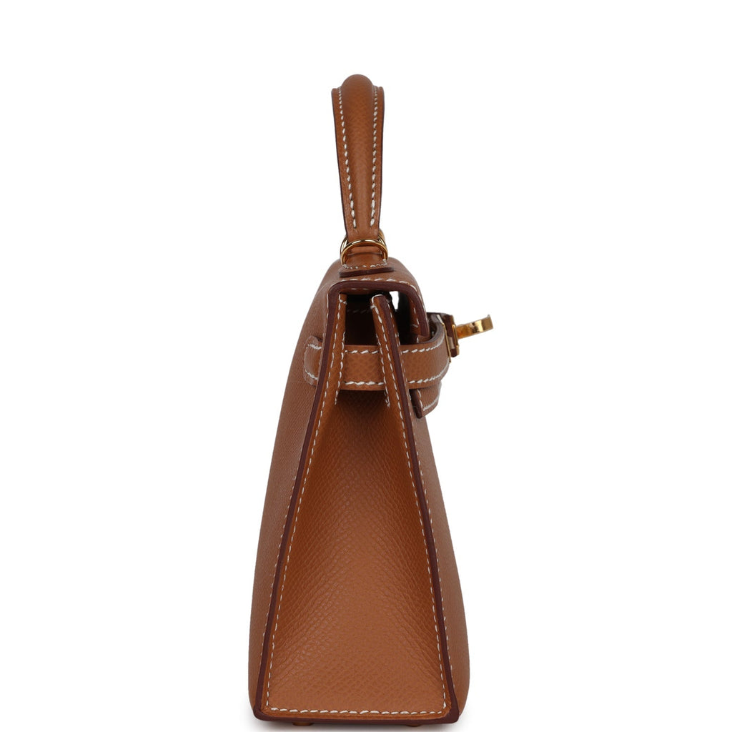 Hermes Kelly Sellier 20 Gold Epsom Gold Hardware