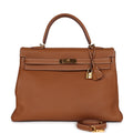 Hermes Kelly Retourne 35 Gold Togo Gold Hardware