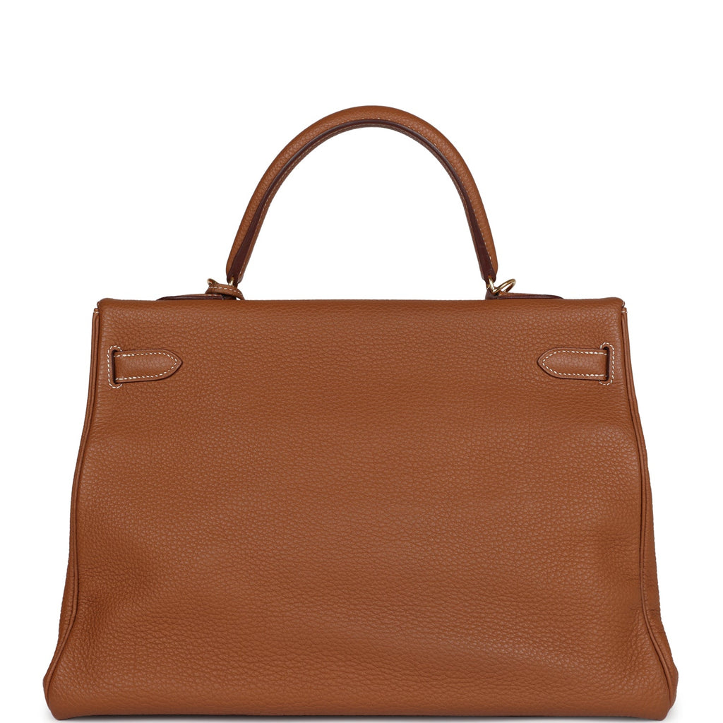 Hermes Kelly Retourne 35 Gold Togo Gold Hardware