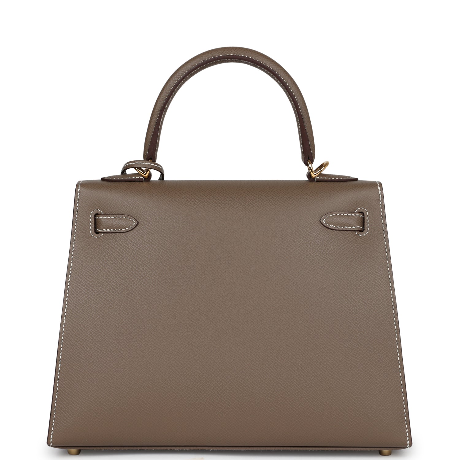 Hermes Kelly Sellier 25 Etoupe Epsom Gold Hardware