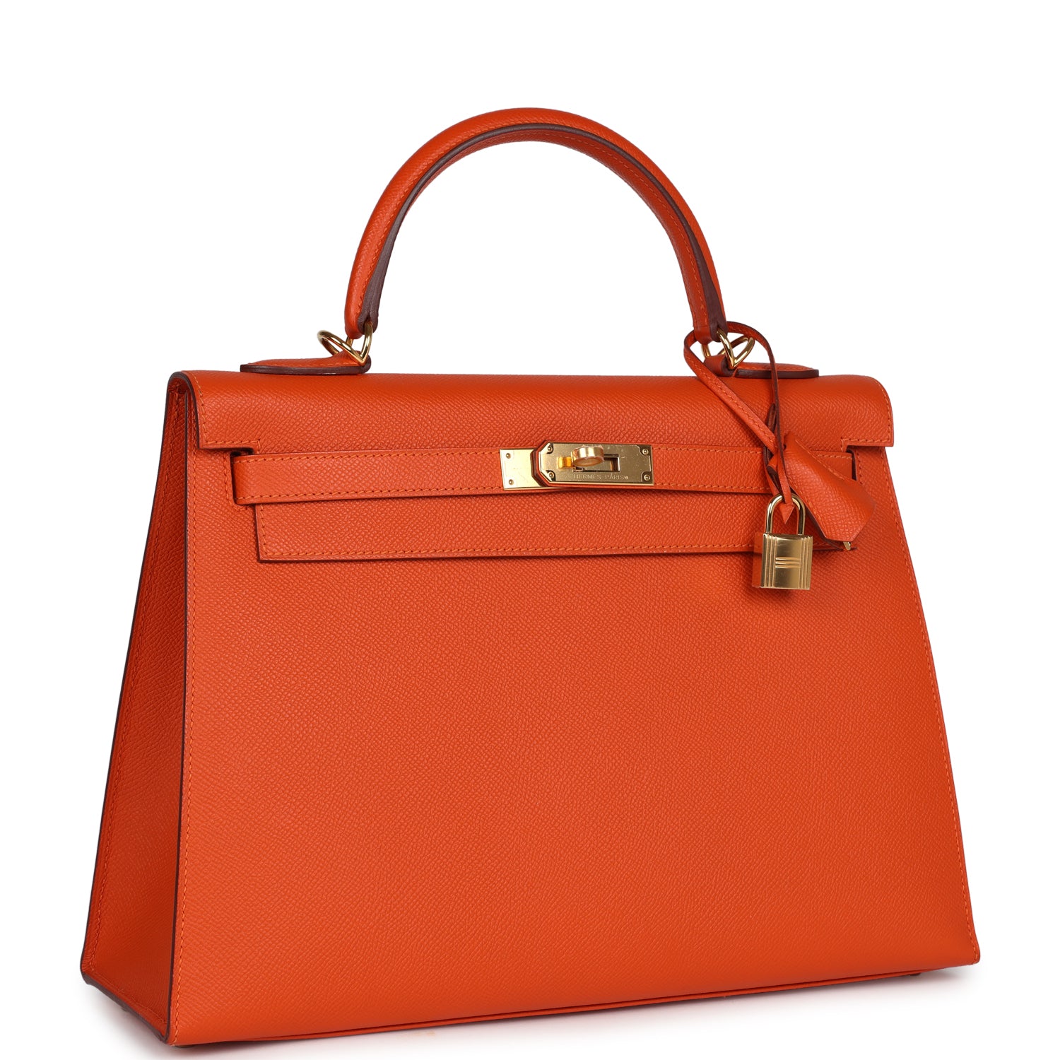 New Hermes Kelly Sellier 32 Feu Epsom Gold Hardware