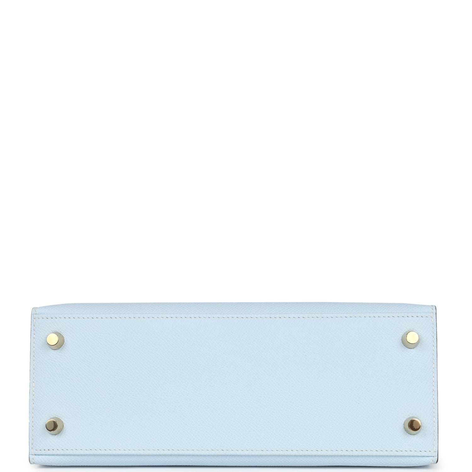 Hermes Kelly Sellier 25 Bleu Brume Epsom Gold Hardware