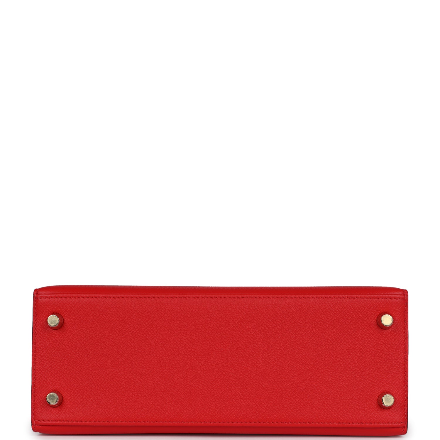 Hermes Kelly Sellier 25 Rouge de Coeur Epsom Gold Hardware