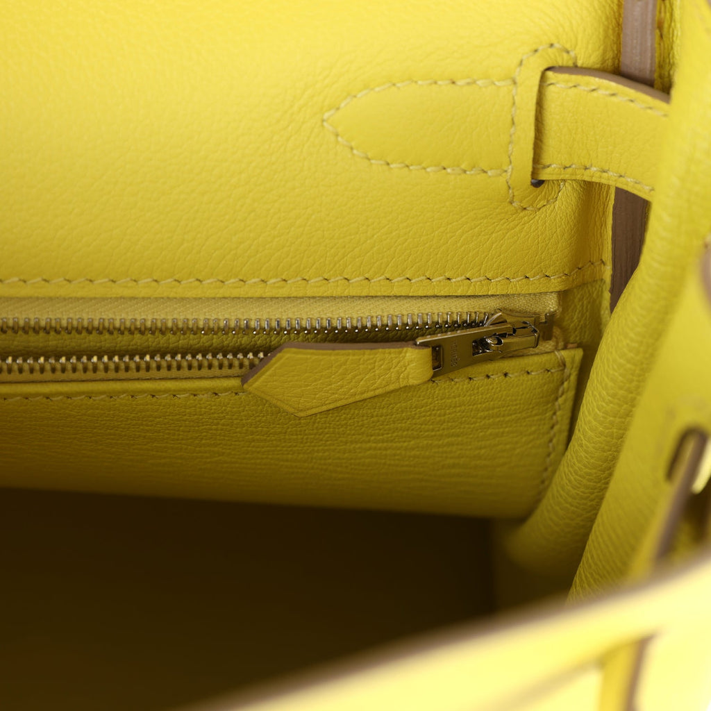 New Hermes Kelly Retourne 28 Lime Evercolor Palladium Hardware