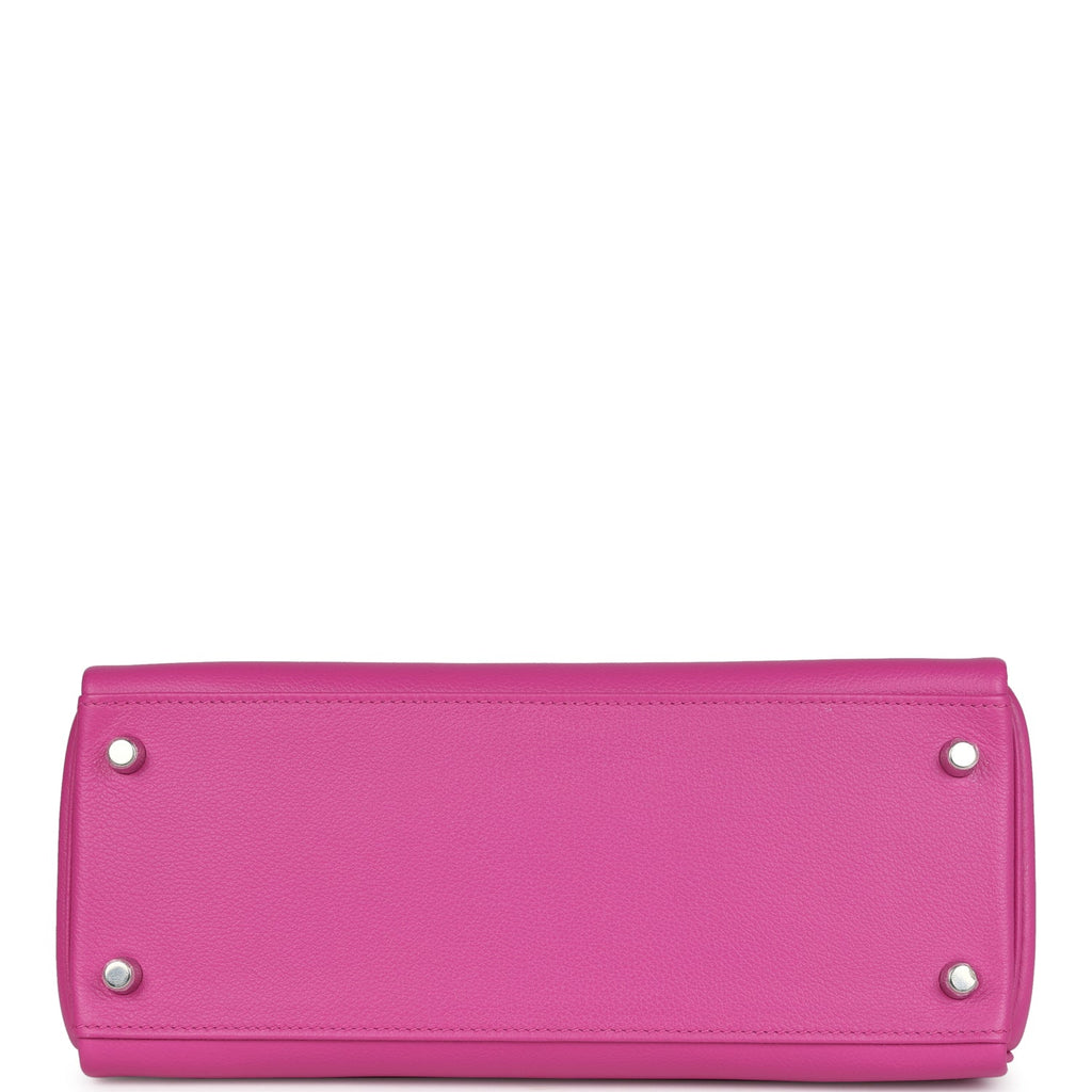 Hermes Kelly Retourne 28 Magnolia Evercolor Palladium Hardware