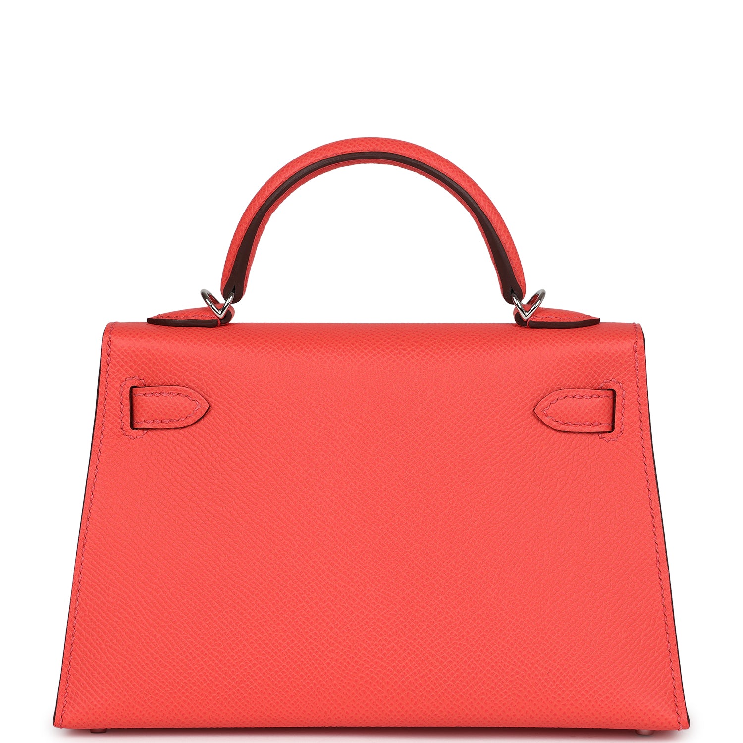 Hermes Kelly Sellier 20 Rose Texas Epsom Palladium Hardware