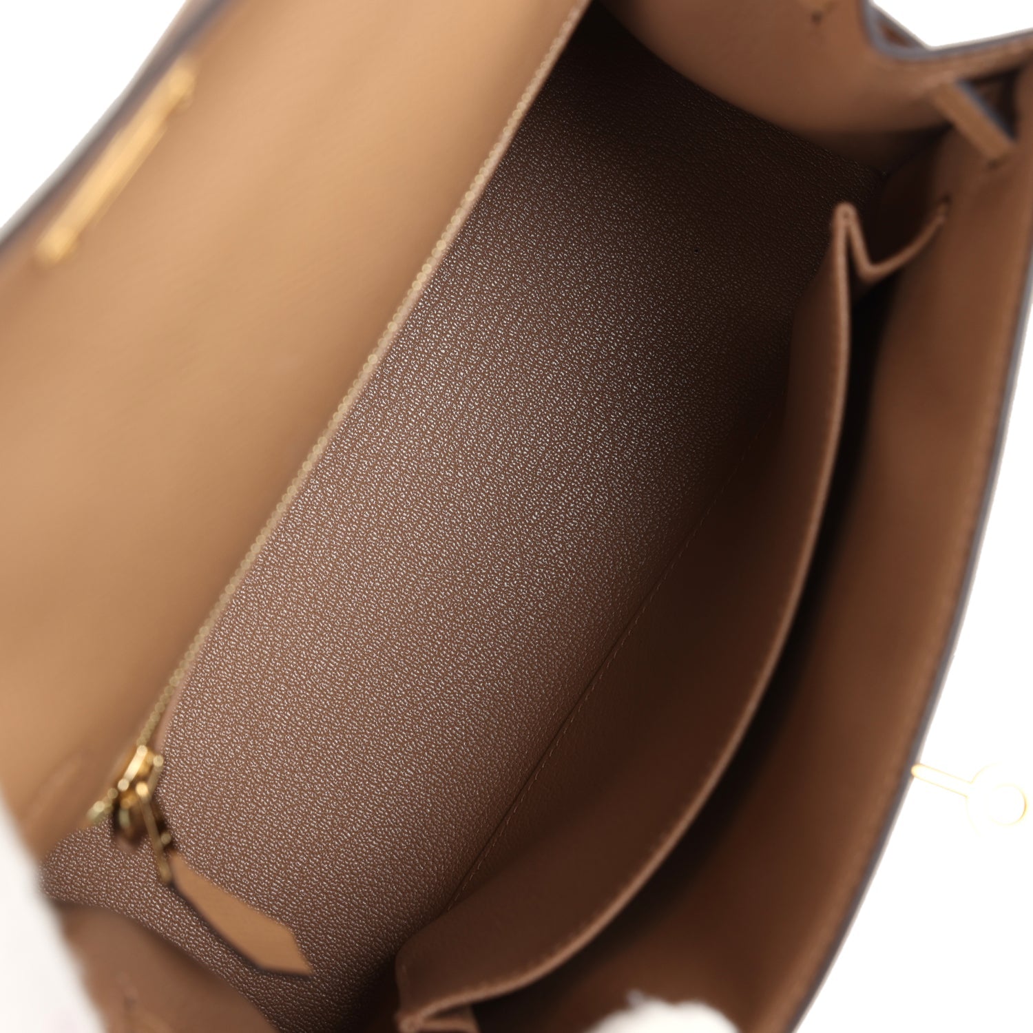 Hermes Kelly Sellier 25 Chai Epsom Gold Hardware