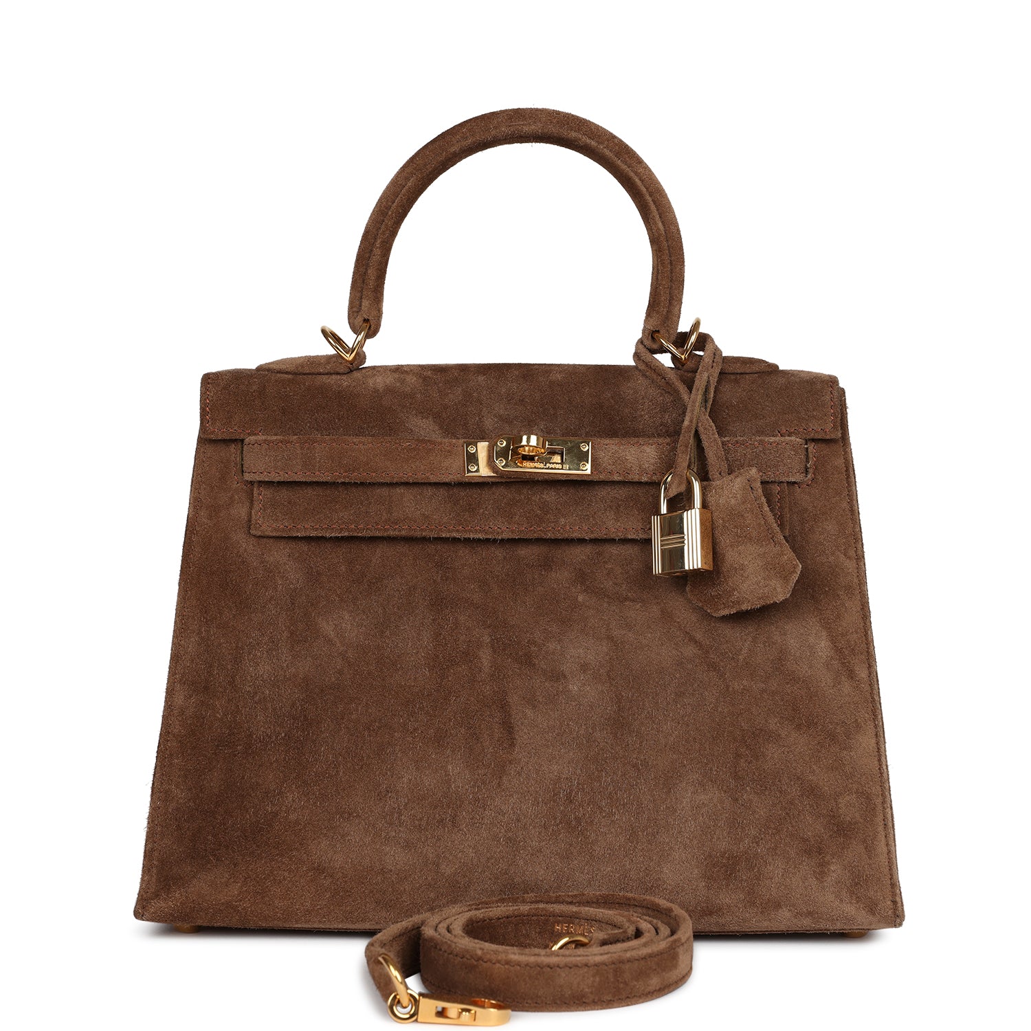 New Hermes Kelly Sellier 25 Brown Doblis Gold Hardware
