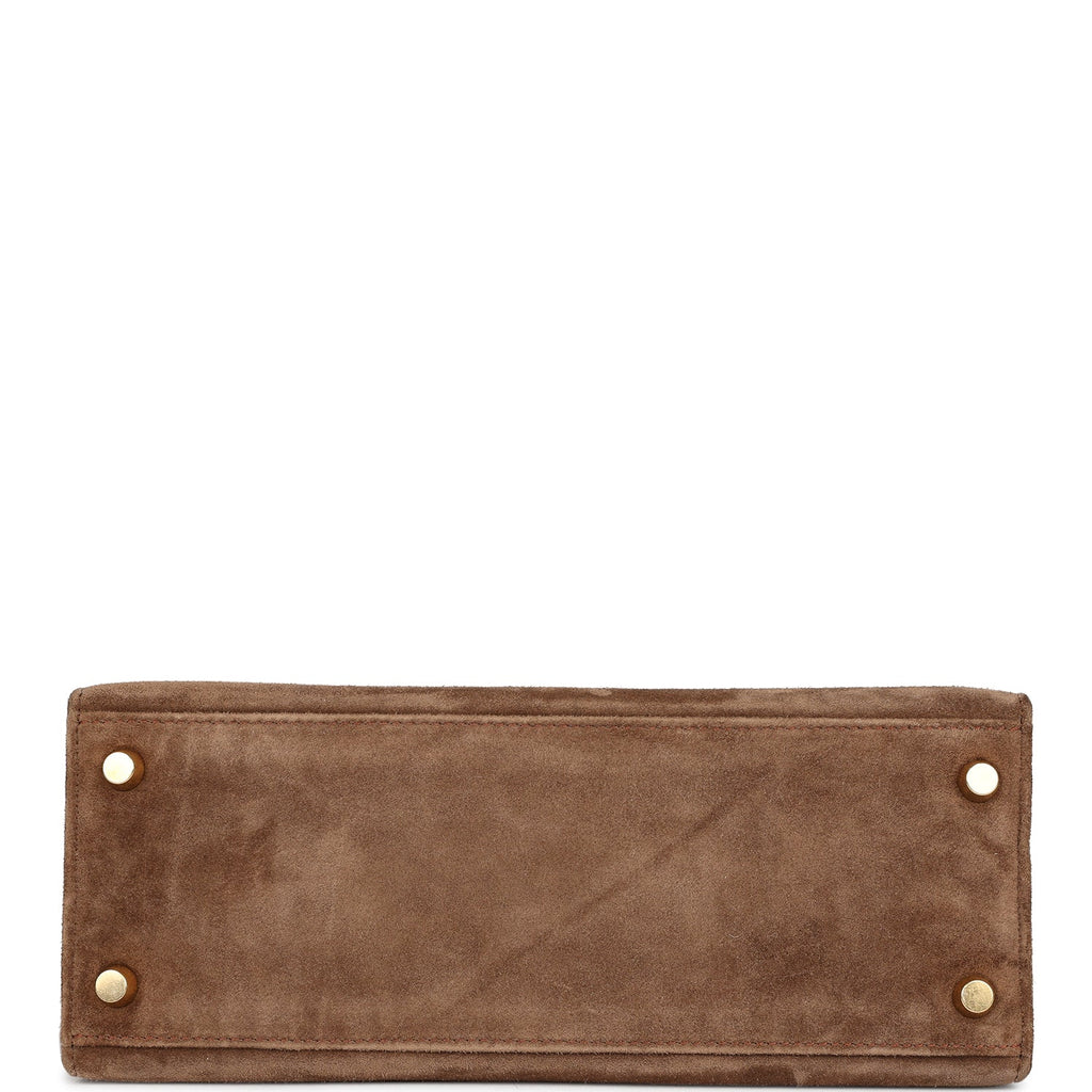 New Hermes Kelly Sellier 25 Brown Doblis Gold Hardware