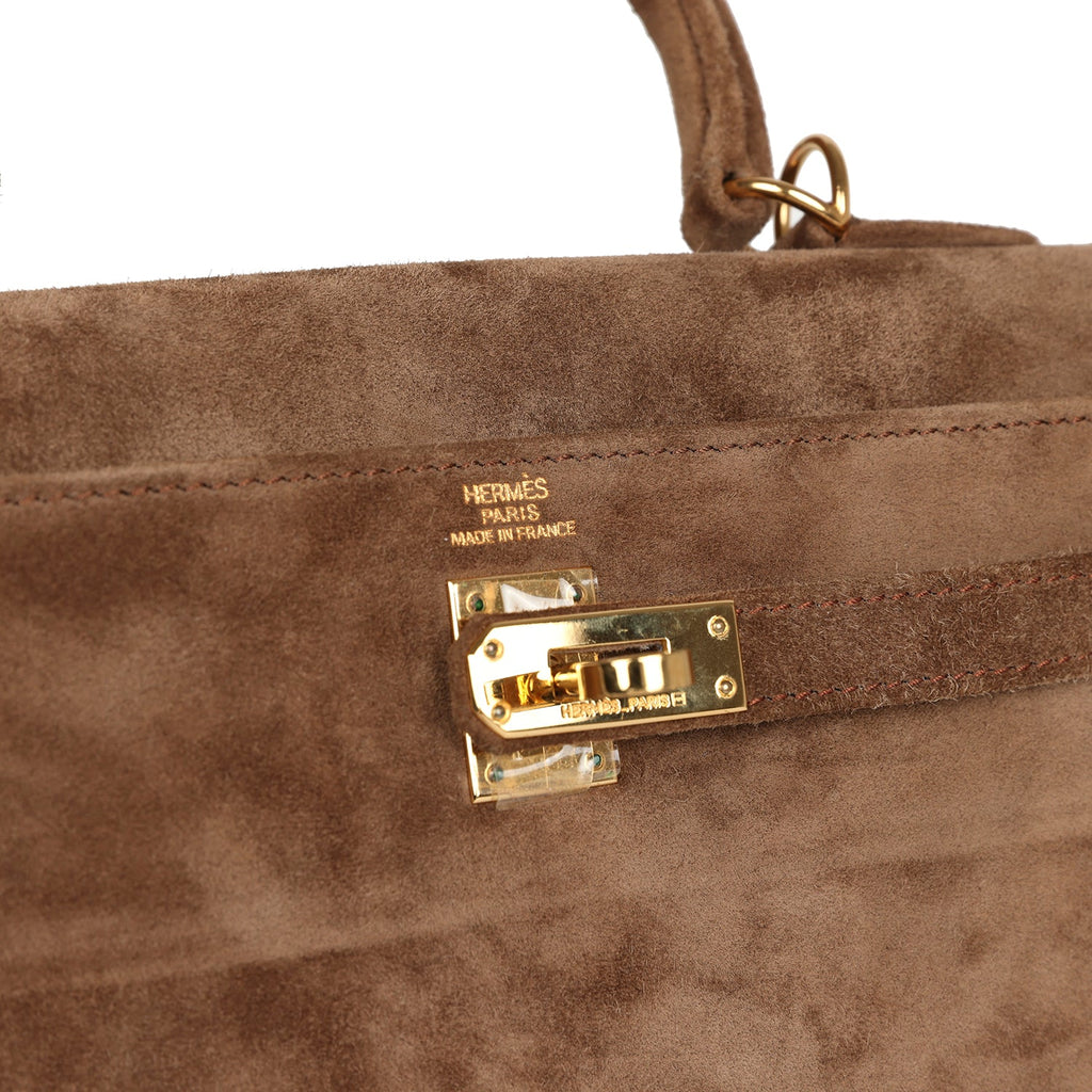 New Hermes Kelly Sellier 25 Brown Doblis Gold Hardware