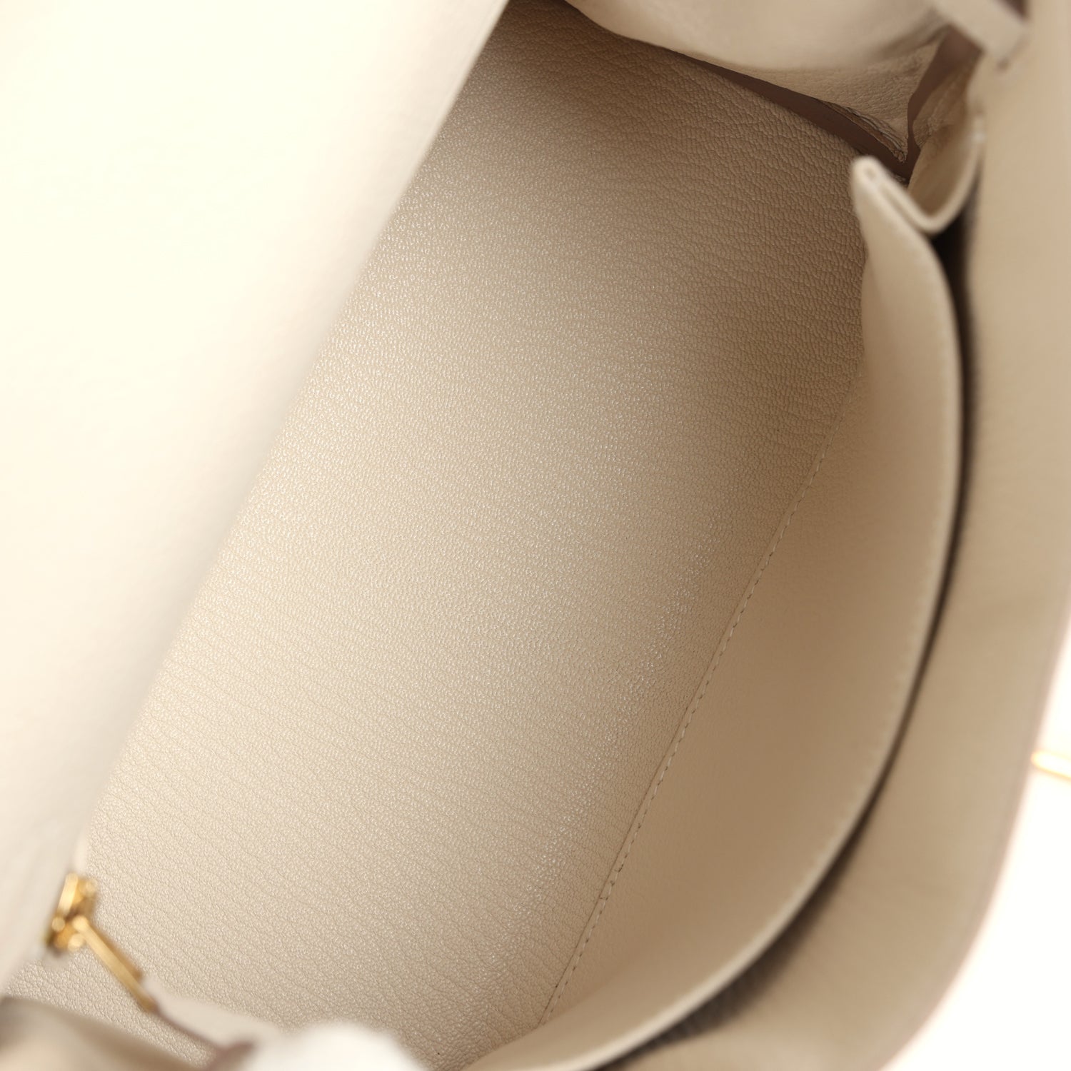 Hermes Kelly Retourne 25 Craie Togo Gold Hardware