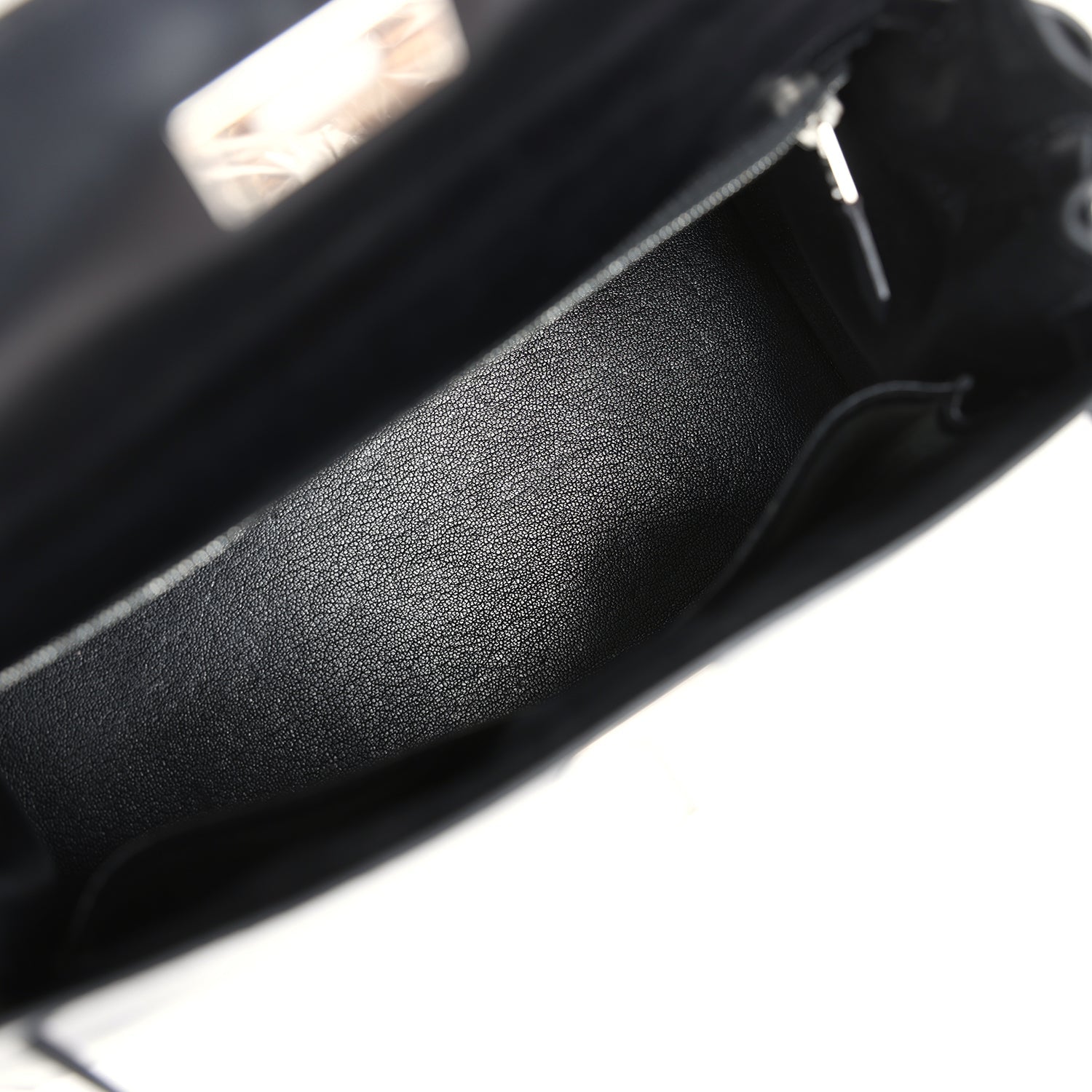 New Hermes Kelly Sellier 28 Black Box Palladium Hardware