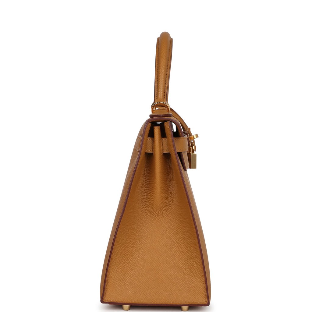 Hermes Kelly Sellier 28 Sesame Epsom Gold Hardware