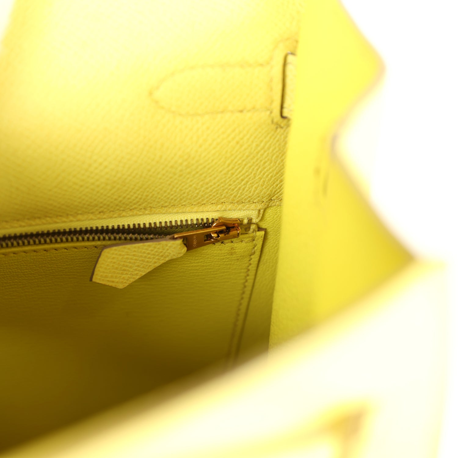 New Hermes Kelly Sellier 35 Soufre Epsom Gold Hardware